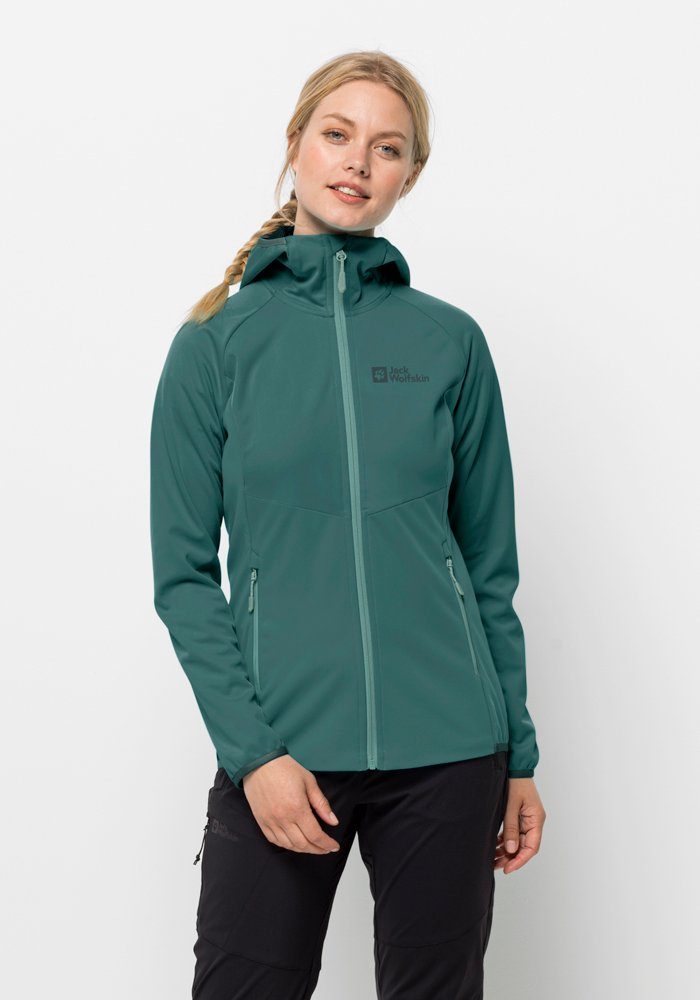 Jack Wolfskin GO petrol HIKE SOFTSHELL Softshelljacke W