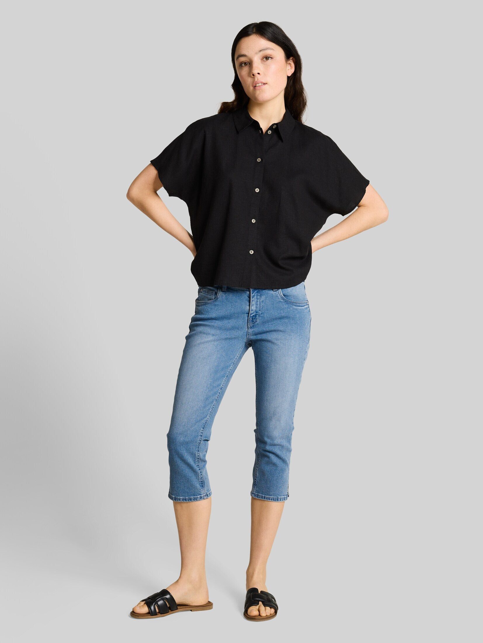 TOM TAILOR Denim Caprijeans Jeanshosen TTJONA SKINNY Capri Jeans