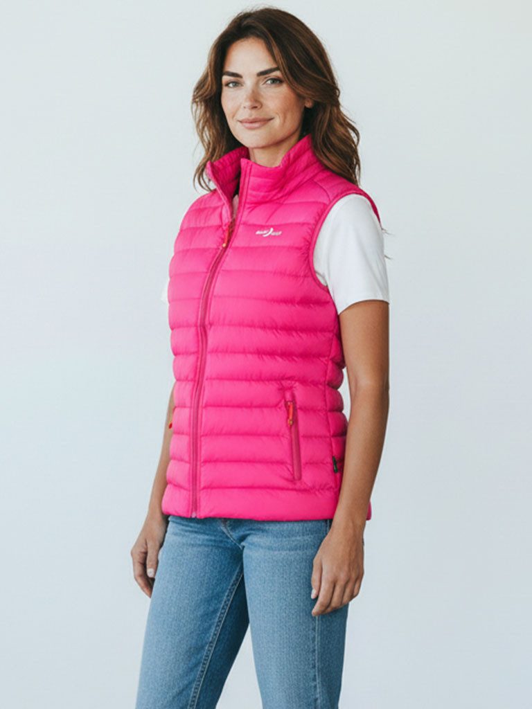 Blue Wave Steppweste Damen Weste Olivia gesteppt mit Stehkragen - Packable inkl. Packbeutel