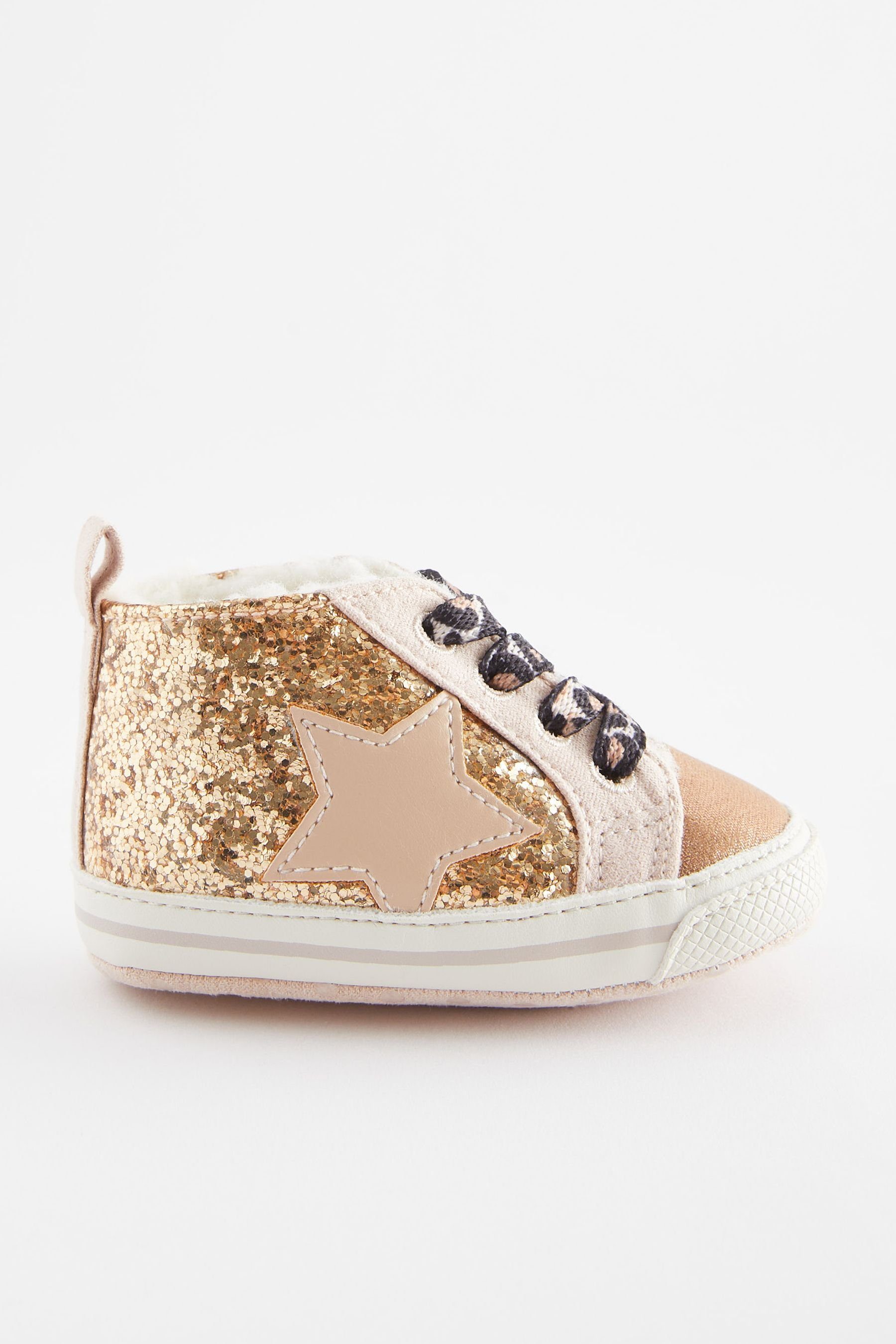 Next Baby Hi-Top-Sneaker Sneaker (1-tlg) Gold Glitter