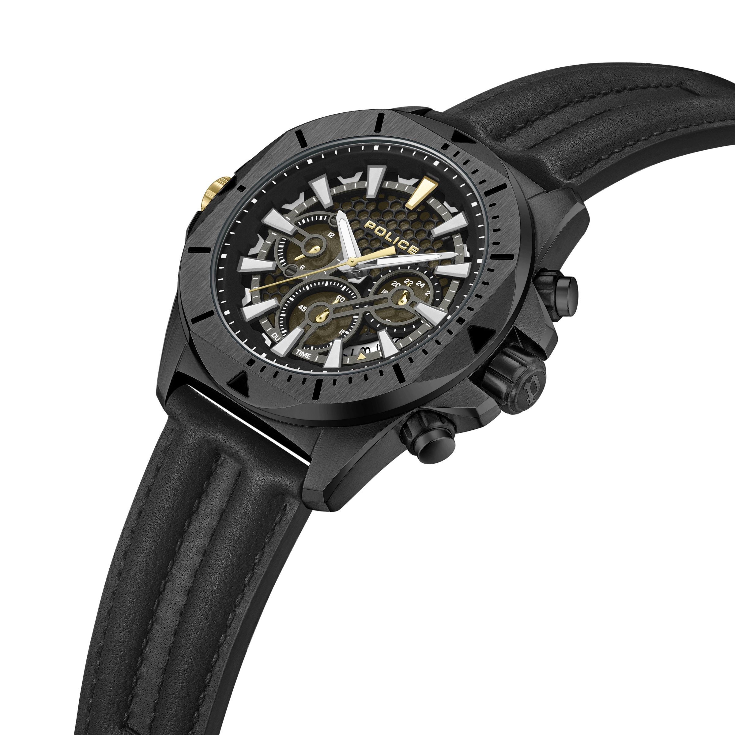 Police Quarzuhr Quarzuhr Herrenuhr 46 Quarz Herren