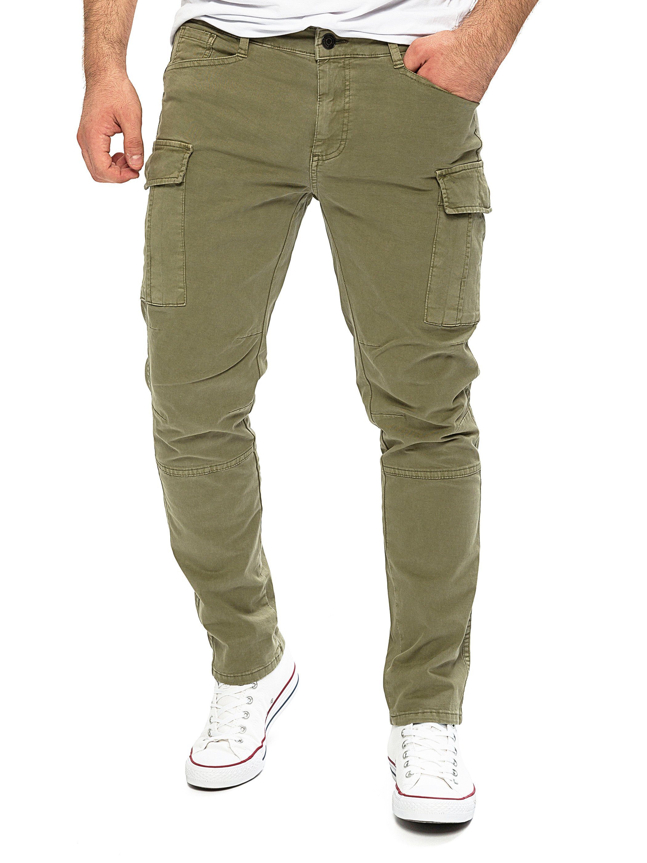 Yazubi Cargohose Cargo Chino Jayden (1-tlg) mit aufgesetzten Cargotaschen