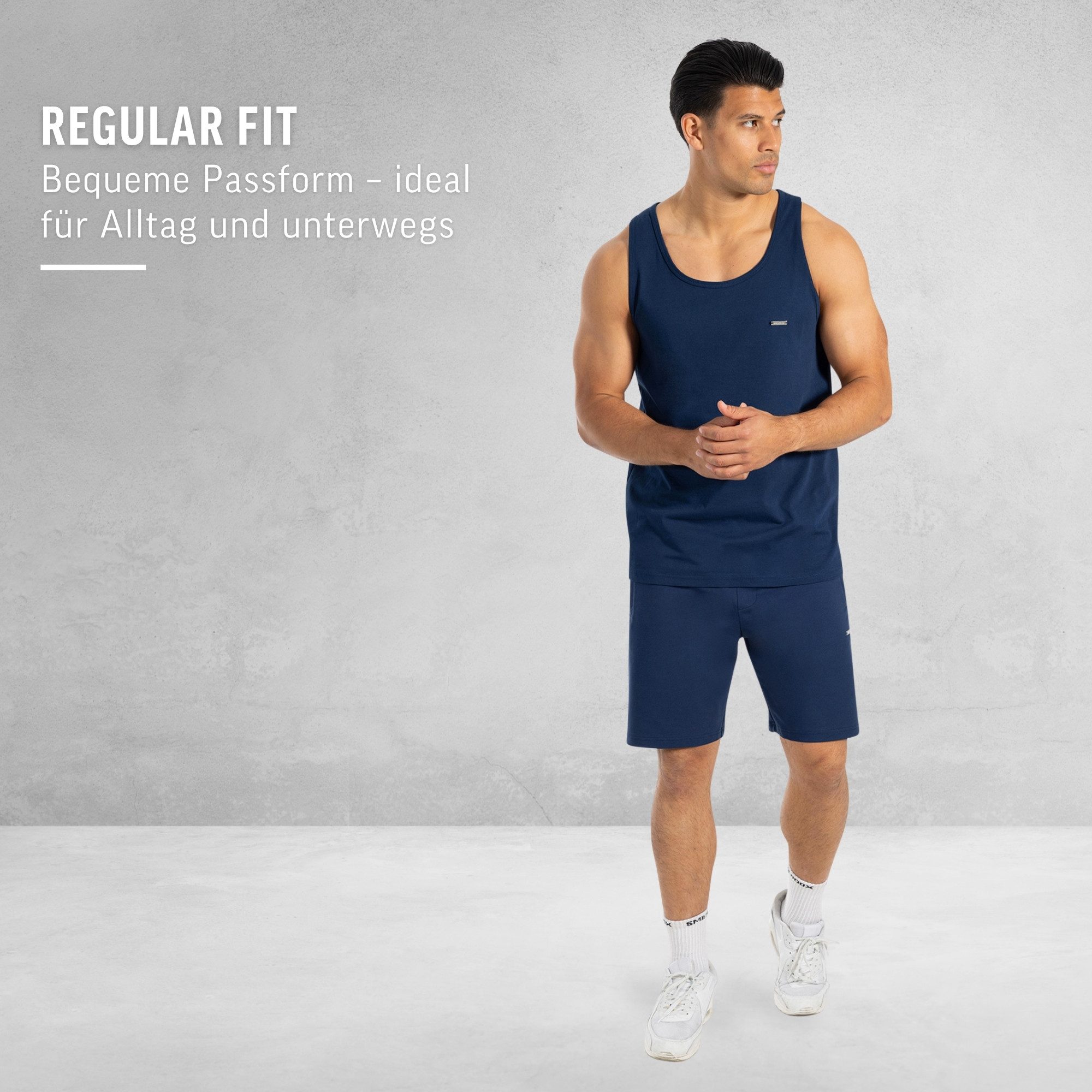 Smilodox Shorts Edin, Sommer Hose kurz im Regular Fit aus Baumwolle, elastischer Bund Kordelzug & Eingrifftaschen, Bequeme Freizeithose, Alltag Freizeit