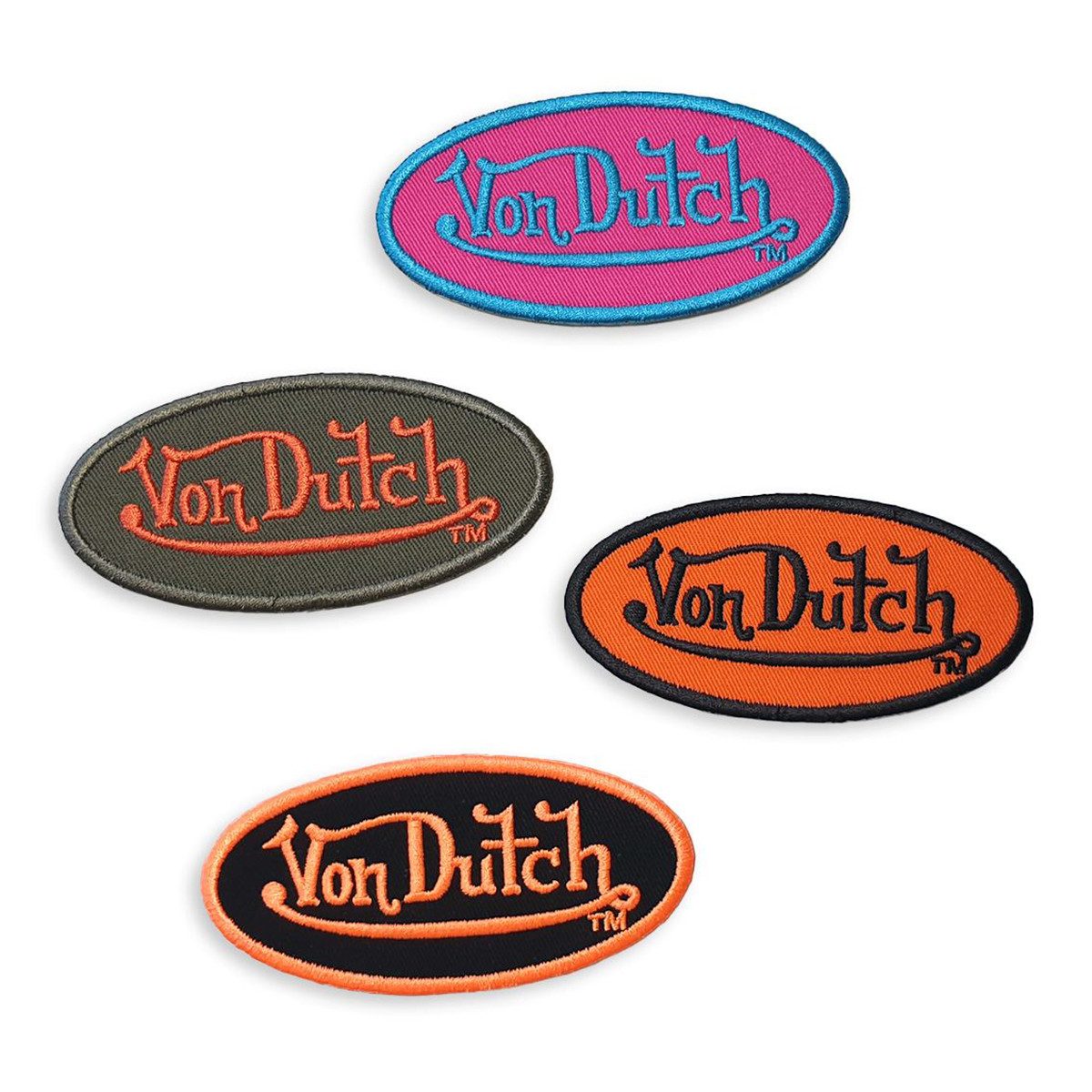 Von Dutch Baseball Cap Von Dutch Patch 4-Pack (Set, 4-St., 4-Pack) Thermocollant