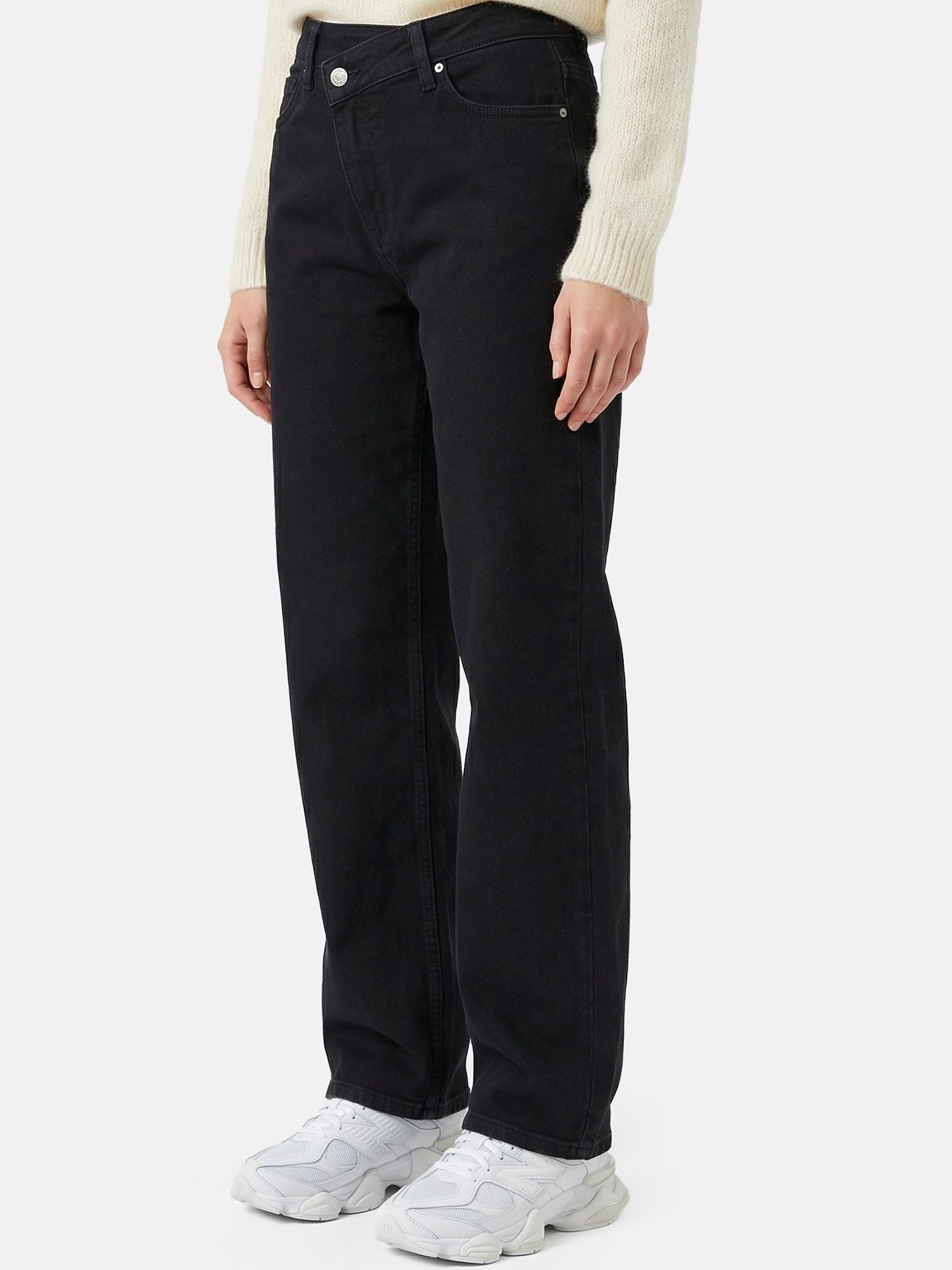 Tazzio Straight-Jeans F141 High Waist, gerades Bein, cleane Uni-Optik – Bild 4 von 5