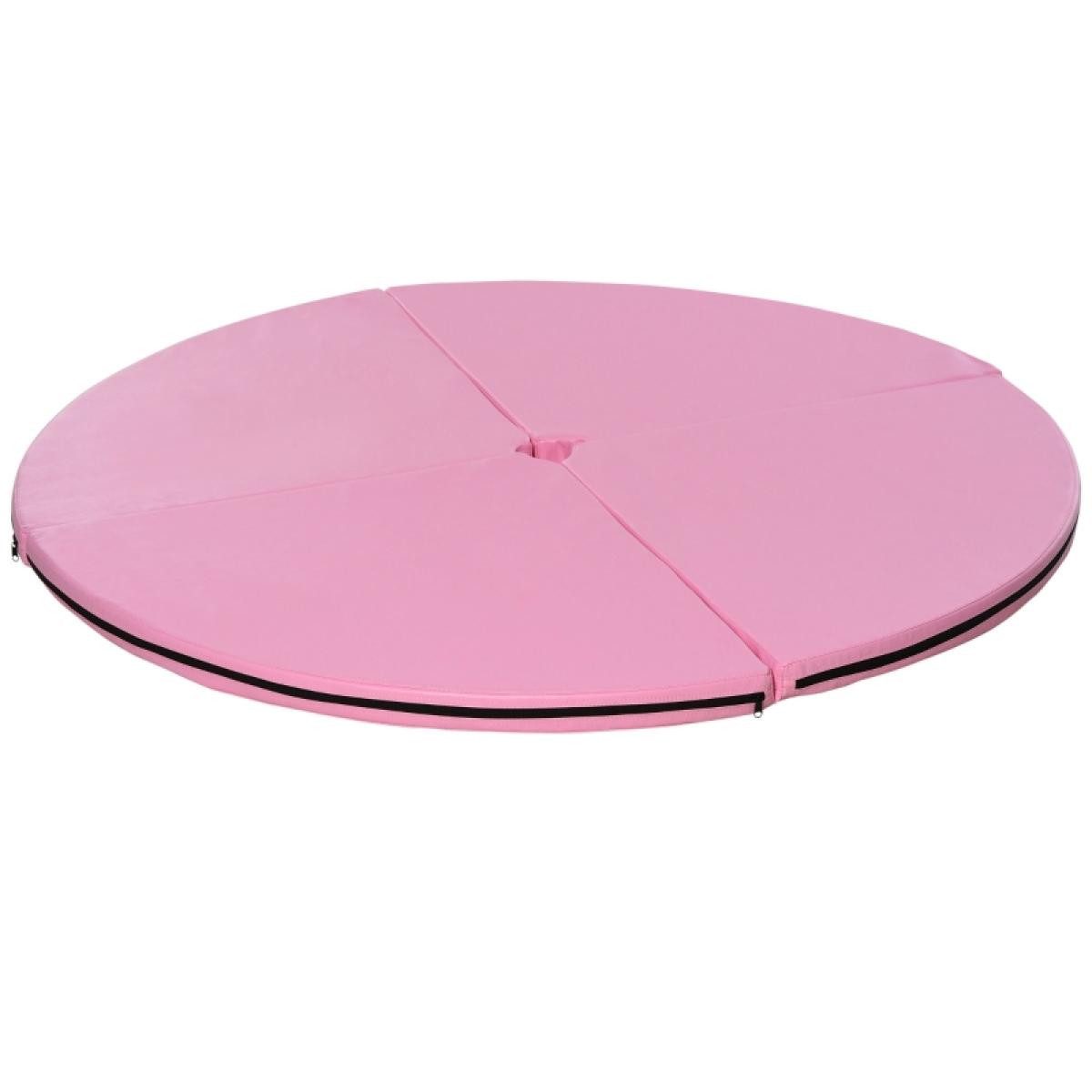 FELIXLEO Vibrationsplatte Pole Dance Matte, 5 cm dicke runde Kunststoff Rosa, (1 tlg)
