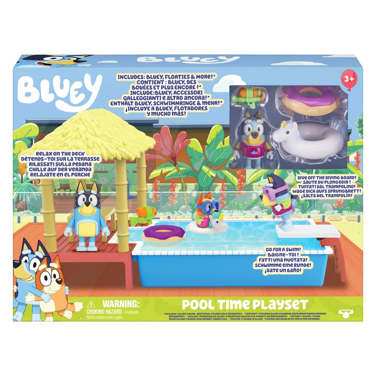 Moose Toys Spiel Bluey Spielset S4 Pool Time Fun