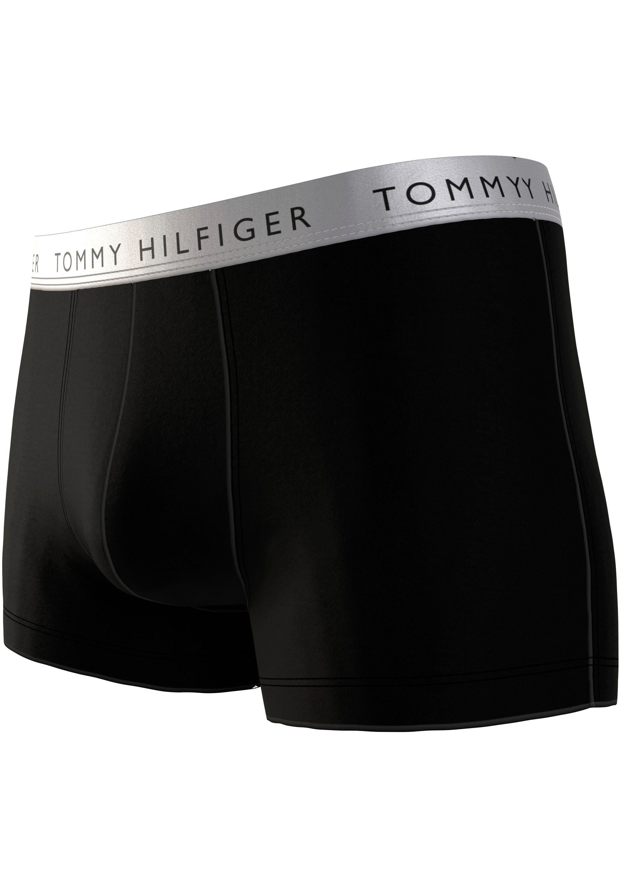 Tommy Hilfiger Underwear mit 3er-Pack) (Packung, Boxershorts 3-St., SHINE WB Logo-Elastikbund 3P TRUNK