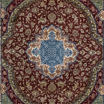 Orientteppich Perser - Ghom - 90 x 61 cm - mehrfarbig, morgenland, rechteckig, Höhe: 10 mm, Wohnzimmer, Handgeknüpft, Einzelstück mit Zertifikat
