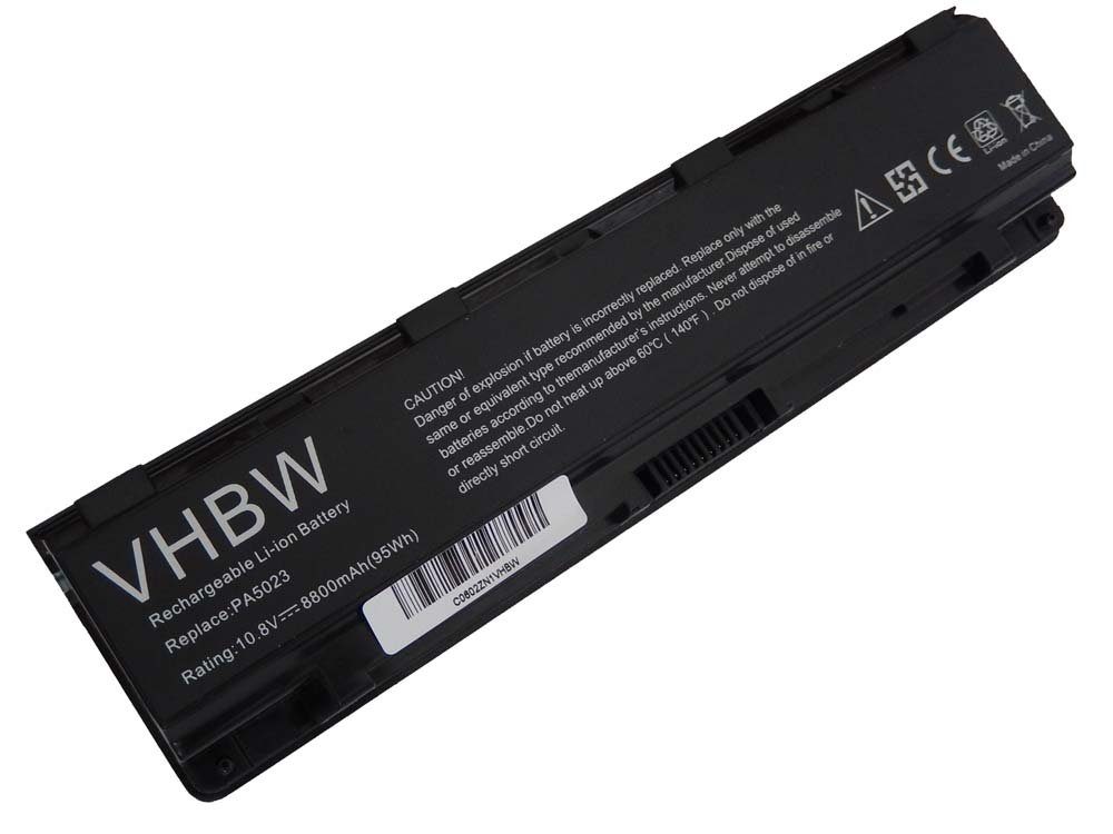 vhbw passend für Toshiba Satellite S845, S845D, S850, S850D, S855, S855D, Laptop-Akku 8800 mAh