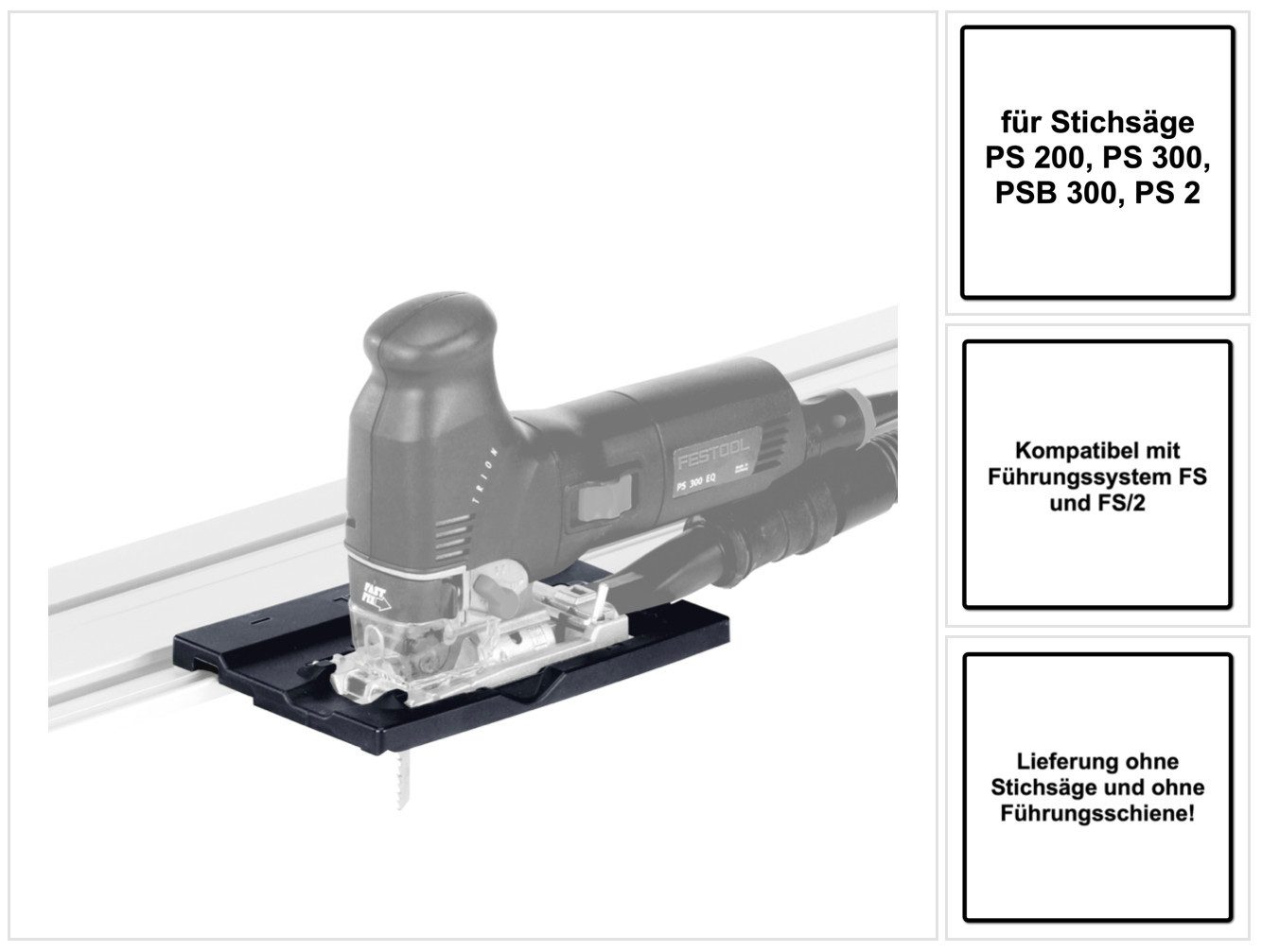 FESTOOL Maschinen-Führungsschienen FS-PS/PSB 300 Führungsanschlag (490031) für Stichsäge PS 200, PS