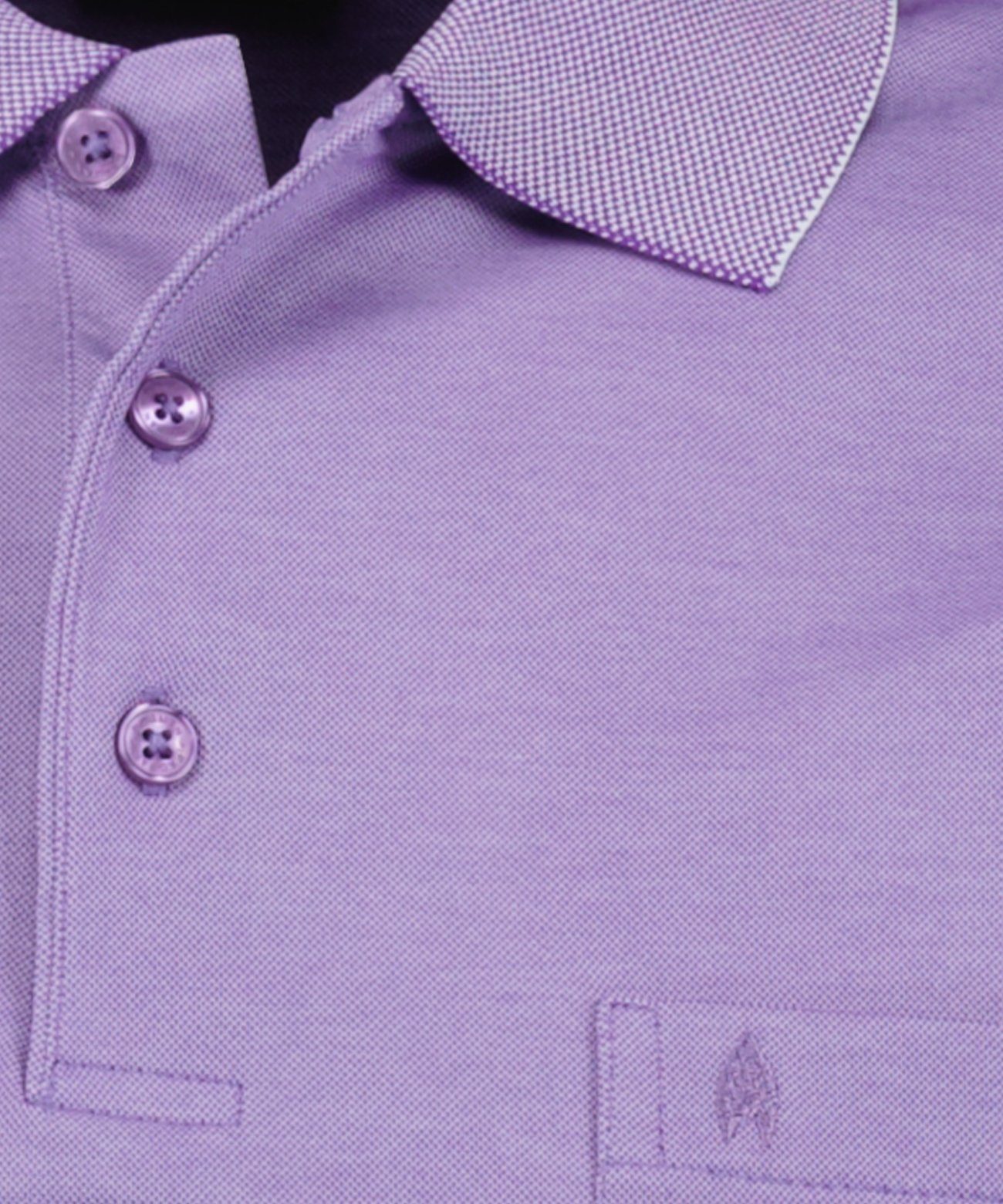 Polo Poloshirt sleeve RAGMAN 474 button FLIEDER short