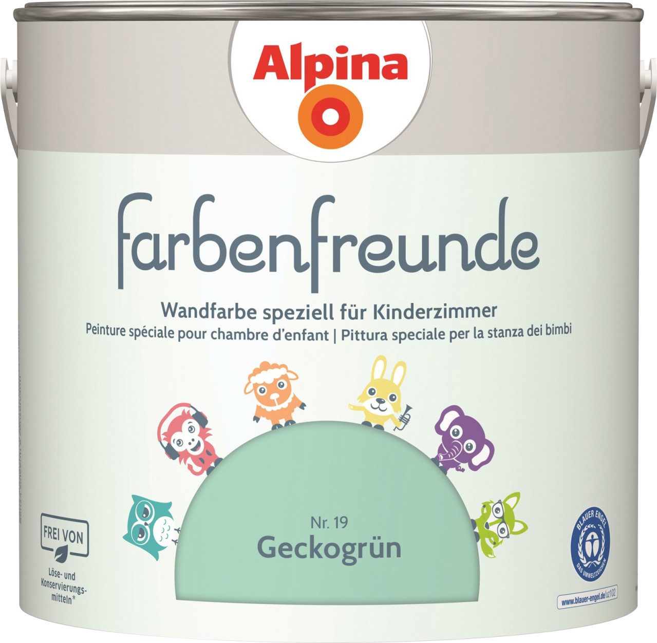 Alpina Wandfarbe Alpina Farbenfreunde Wandfarbe Nr. 19 geckogrün. € 36,29, (€ 14,52 pro 1 l).