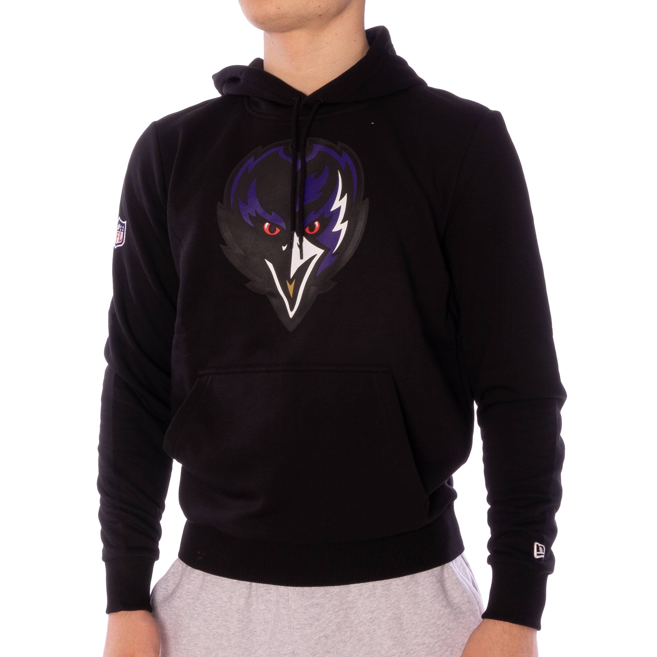 New Era Hoodie Hoodie New Era NFL QT Outline Balrav (1-tlg) Kängurutasche Baltimore Ravens