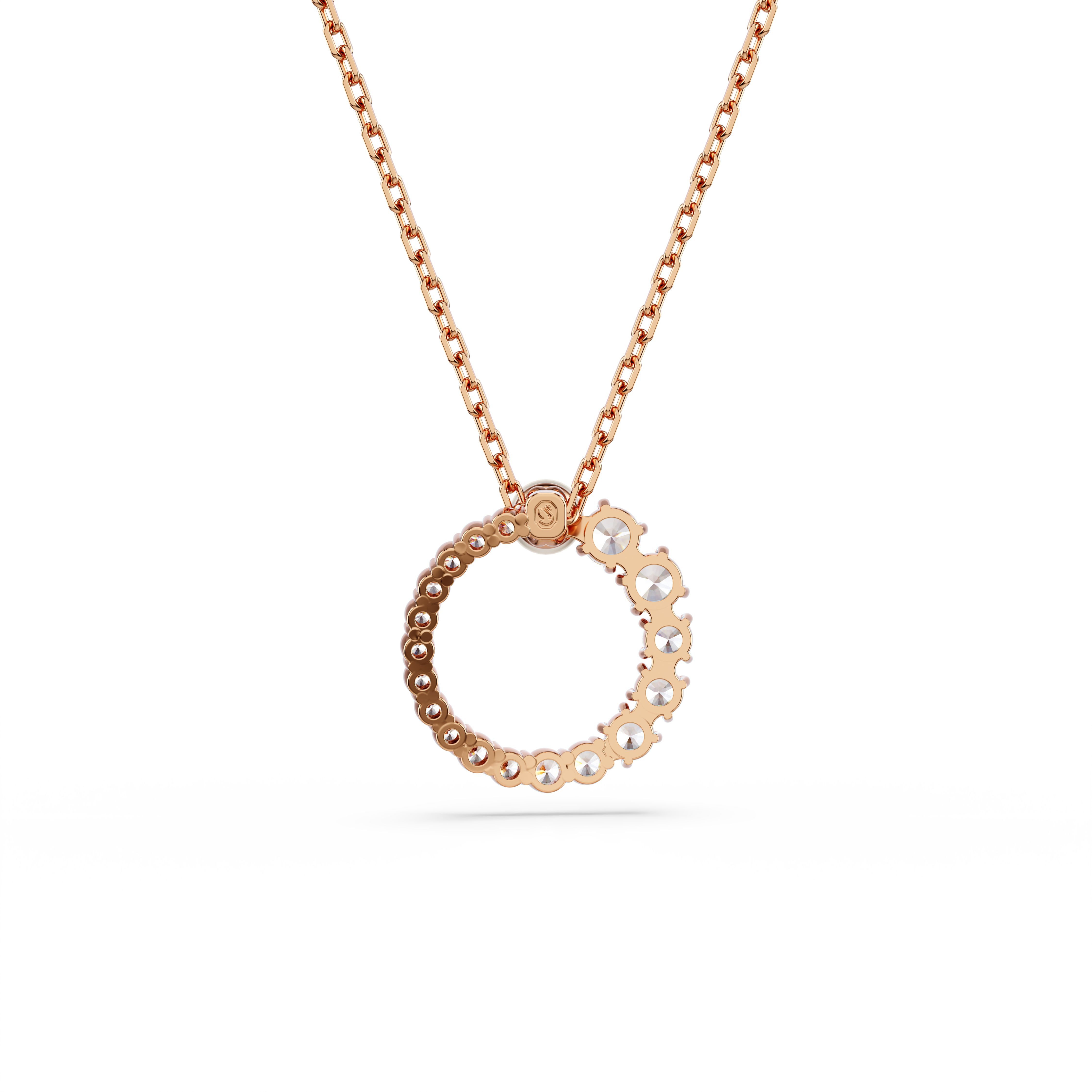 Swarovski Goldkette weiß...