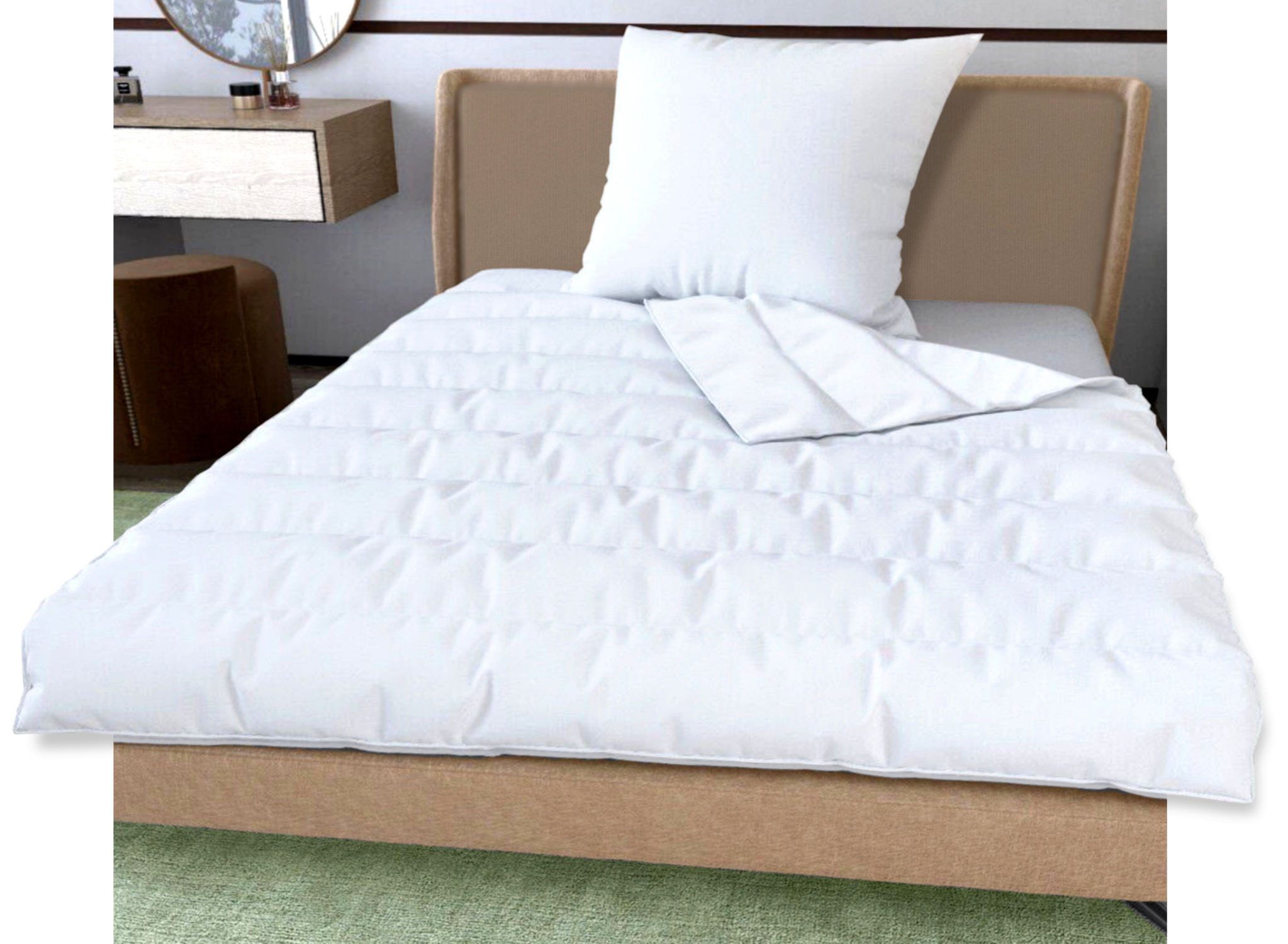 Matratzen Perfekt Baumwollbettdecke Ganzjahres Bettdecke 135x200cm 100% Bau günstig online kaufen
