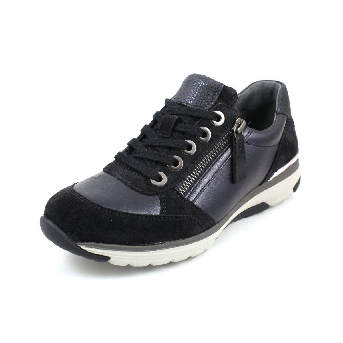 Freizeit Schnürer für Damen in blau Schnürschuh