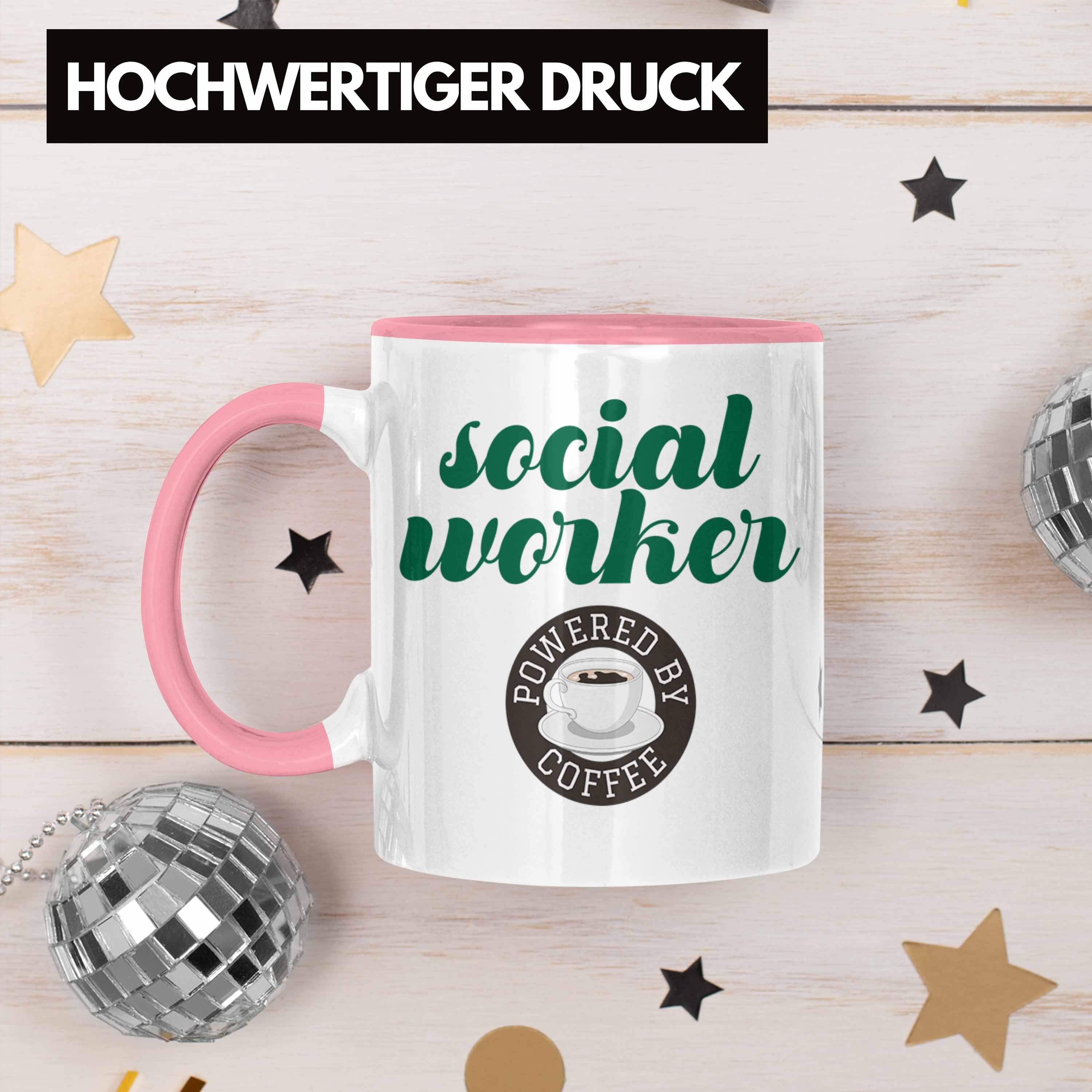 Sozialarbeiter Ge Worker Tasse Rosa Spruch Tasse Trendation Sozialer Geschenk Bereich Social