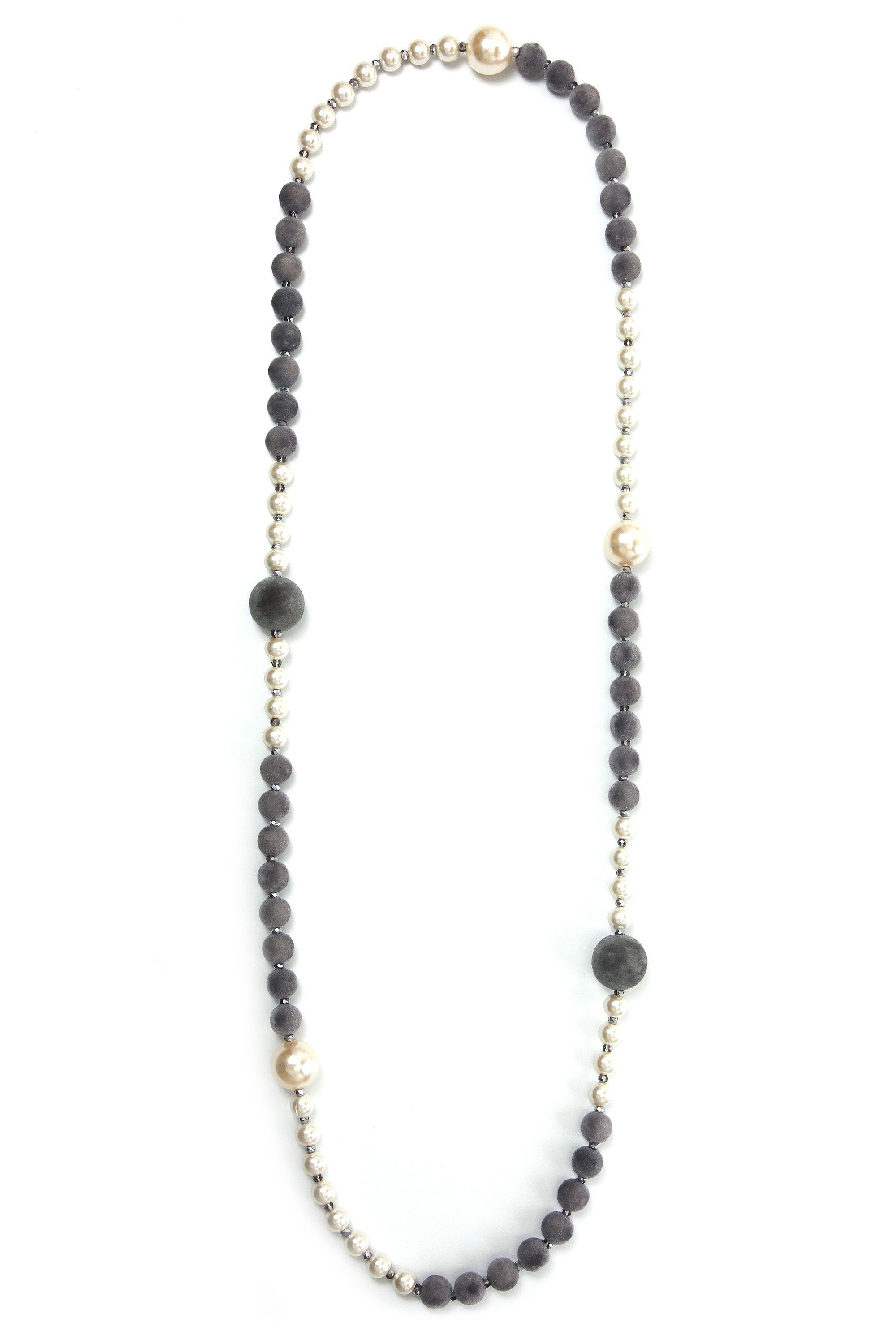 COLLEZIONE ALESSANDRO Lange Kette Amica, mit kleinen Schliffglasperlen