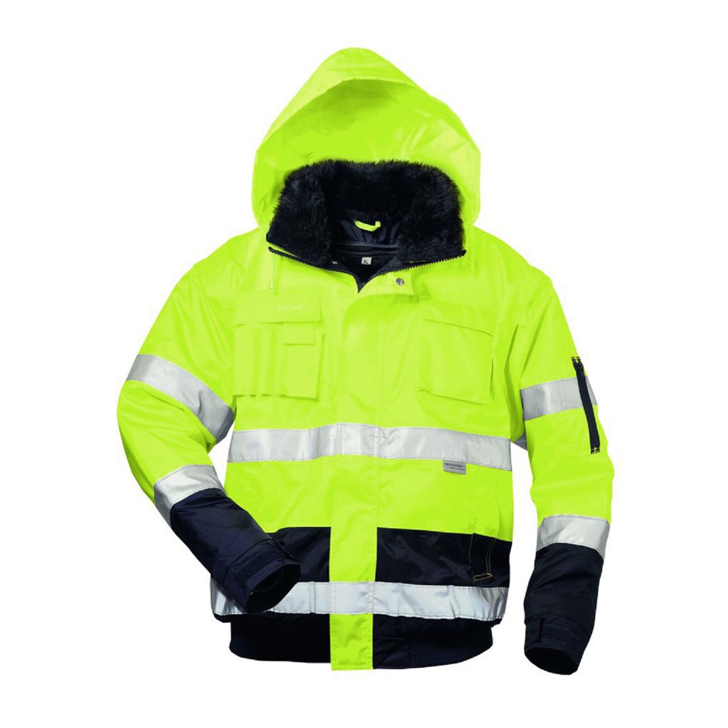 Elysee Arbeitsjacke Warnschutz-Pilotenjacke "SIEGFRIED" gelb/marine