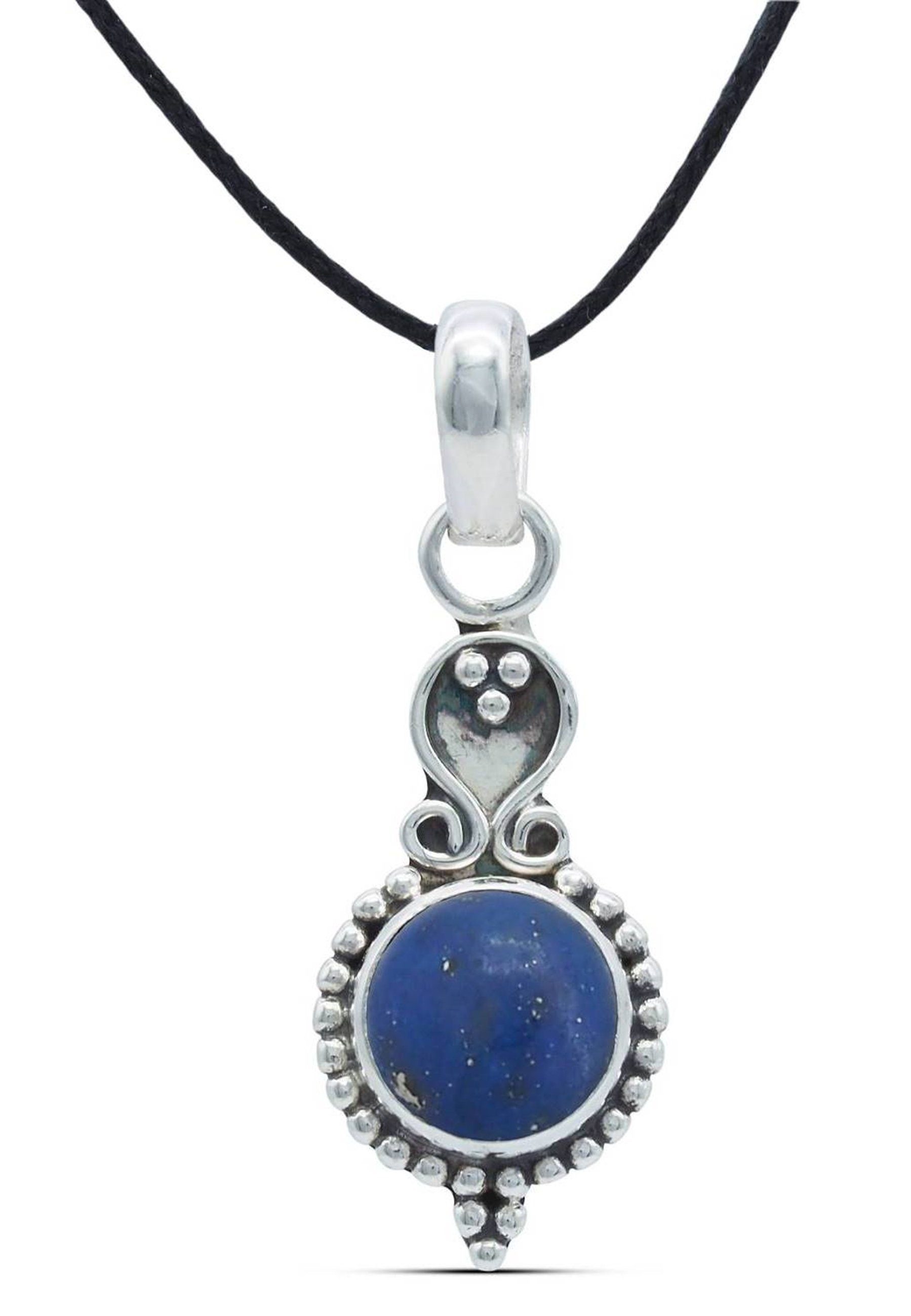 mantraroma Kettenanhänger 925er Silber mit Lapis Lazuli