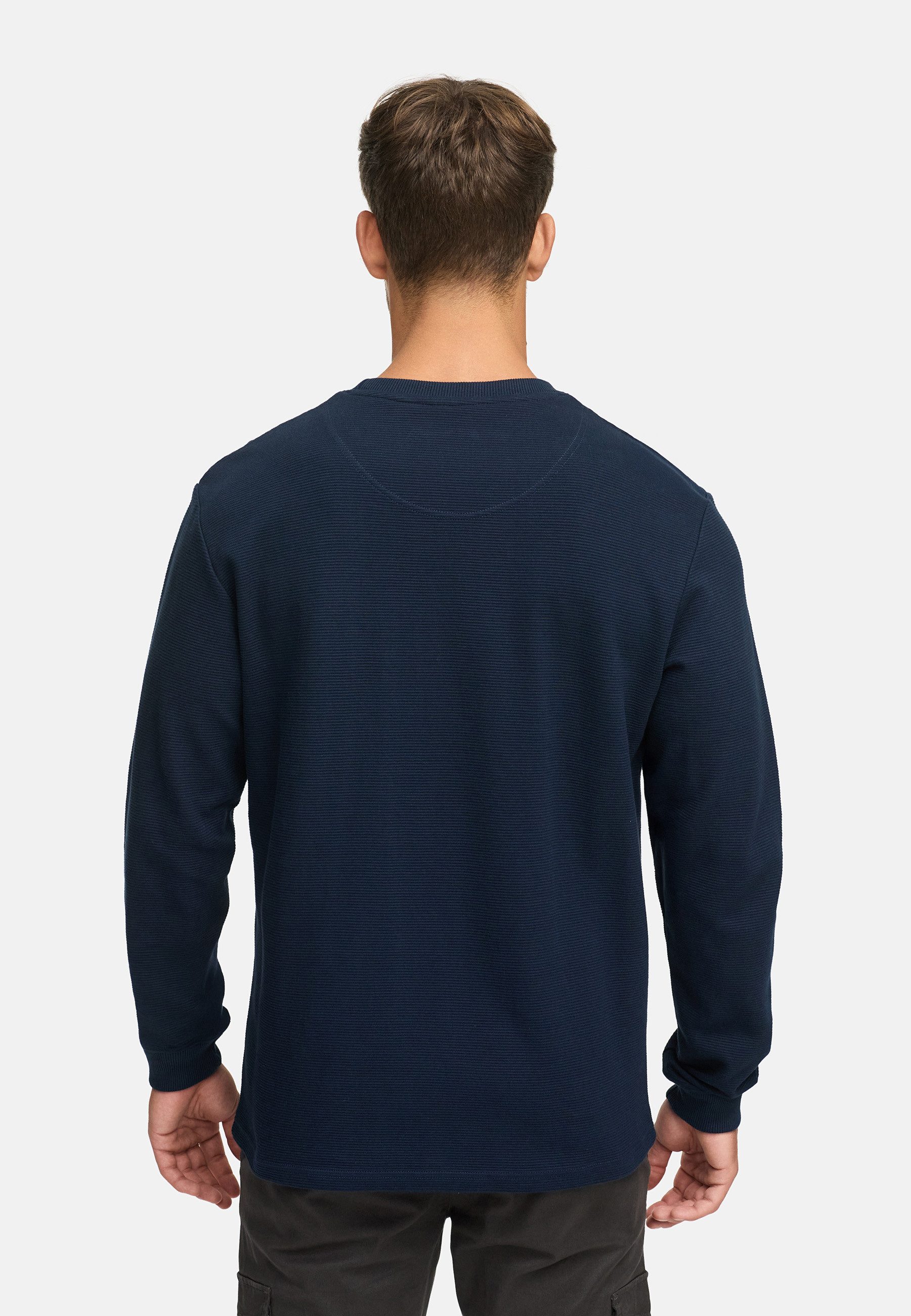 Indicode Sweater Herren INGuadalupe o-neck Sweatshirt Herrenpulli (Sweatshirt) Sweatshirt mit Rundhalsausschnitt aus reiner Baumwolle