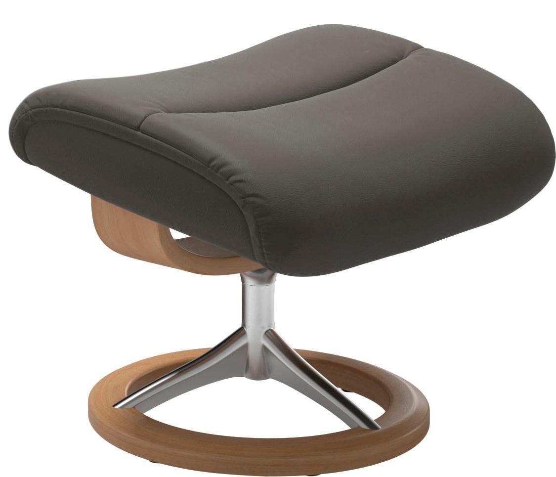 Größe Relaxsessel Relaxsessel mit mit Stressless® Hocker), Signature Base, L,Gestell View Eiche (Set,