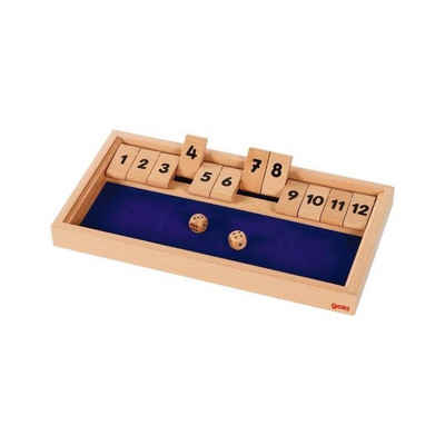 goki Spiel, Würfelspiel Shut the box, aus Holz, Rechenspiel, Zahlenspiel
