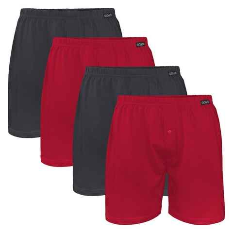 Gomati Boxershorts Herren Jersey Boxershorts Stretch Shorts aus Baumwolle (4er Pack)