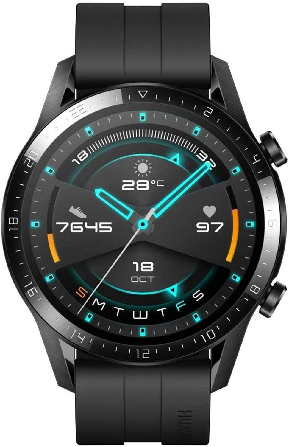 Huawei Watch GT 2 Sport Smartwatch (3,53 cm/1,39 Zoll, RTOS), 3,53 cm (1,39