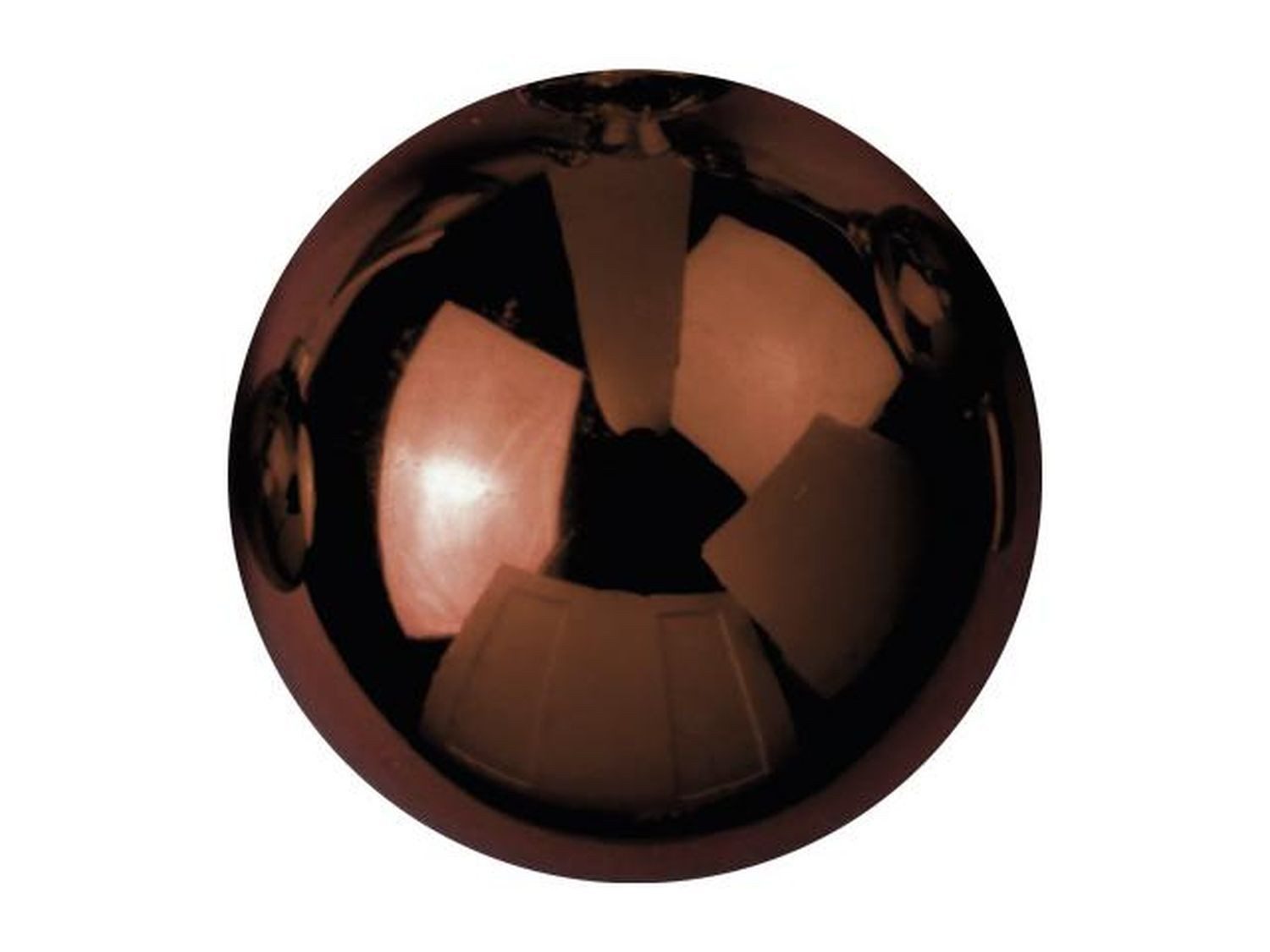 INNA-Glas Christbaumschmuck Weihnachtskugel Fabiana, 48 Stück, glänzend braun, Ø3,5cm