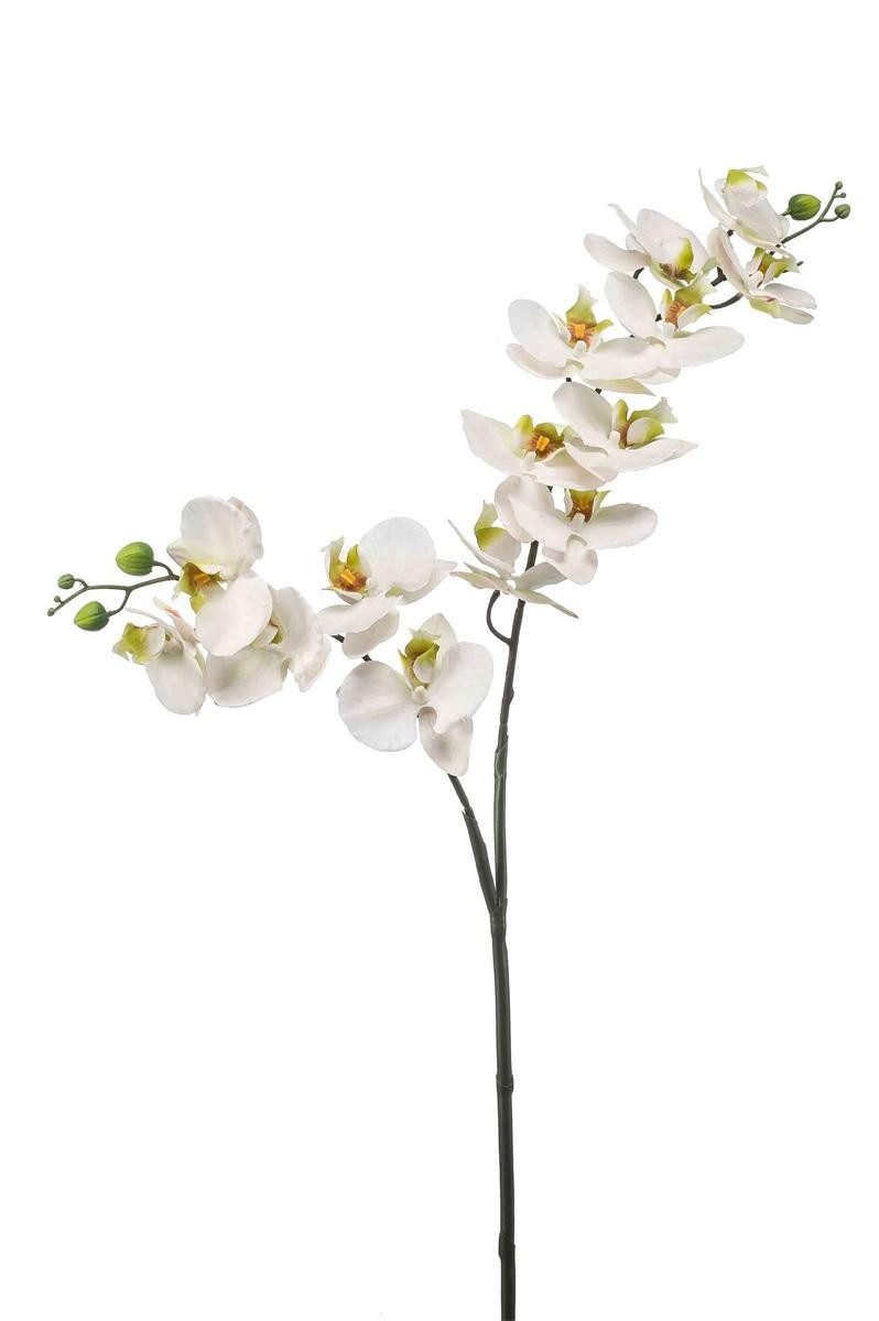 Kunstorchidee Kunststoff Phalaenopsis Orchideen Zweig WANTA, weiß, 100cm Orchidee (Orchidee phalaenopsis), artplants, Höhe 100.0 cm