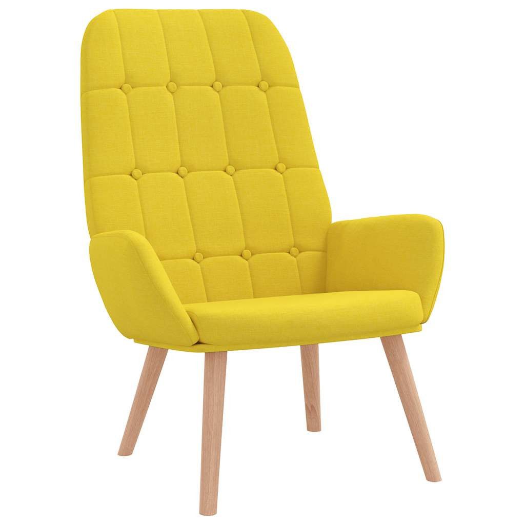 vidaXL Sessel Relaxsessel mit Hocker Hellgelber günstig online kaufen