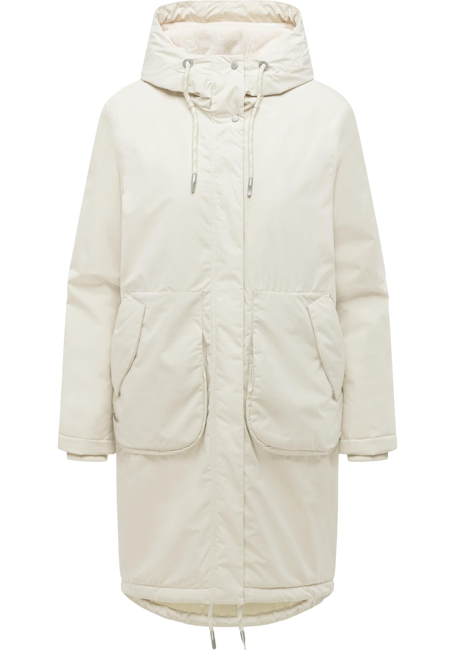 Ragwear Funktionsmantel Frostlin Y Winter Damen Kurzmantel gefüttert mit Fleece