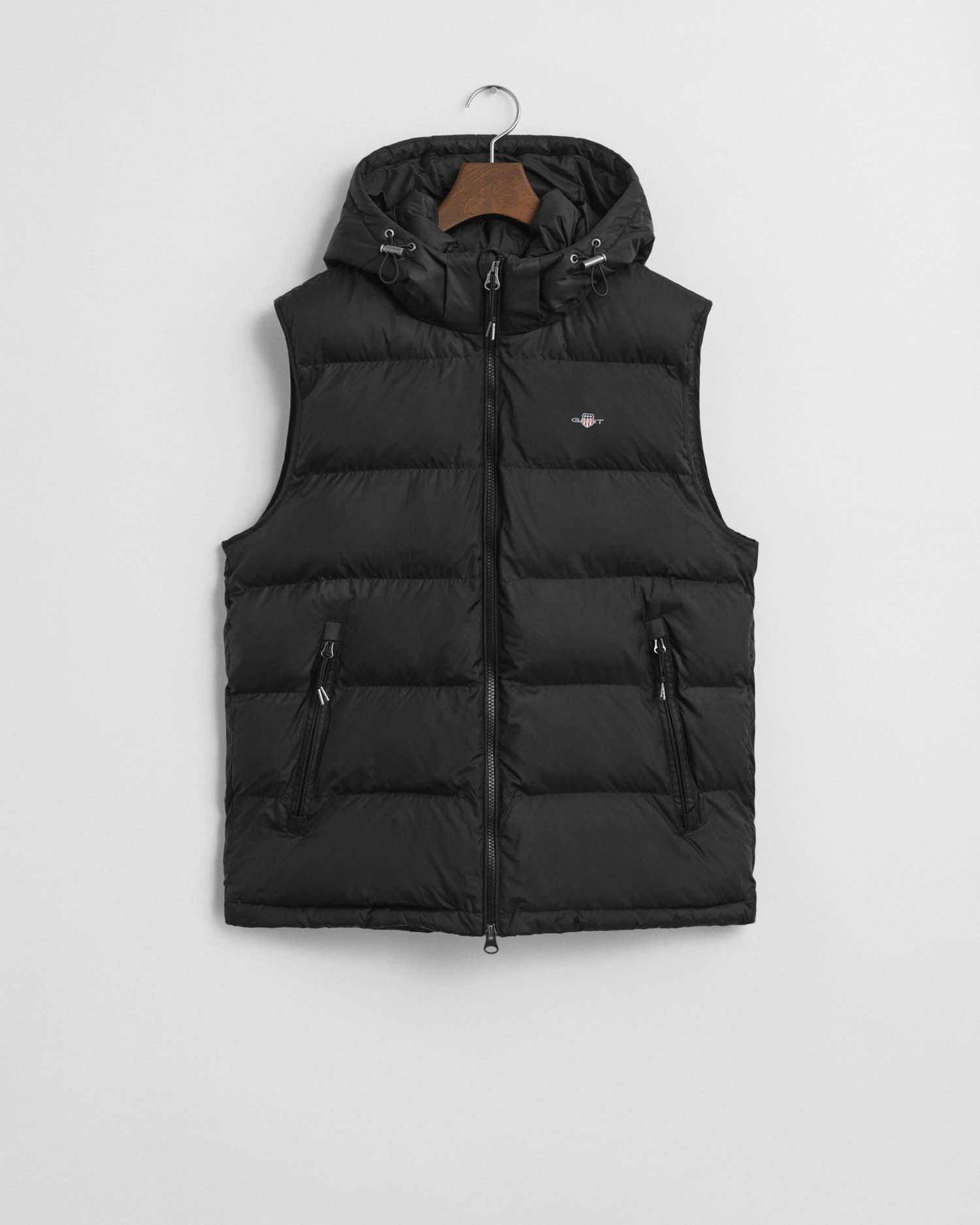 Gant Steppweste ACTIVE CLOUD mit abnehmbarer Kapuze regular fit, 2-Wege-Reißverschluss