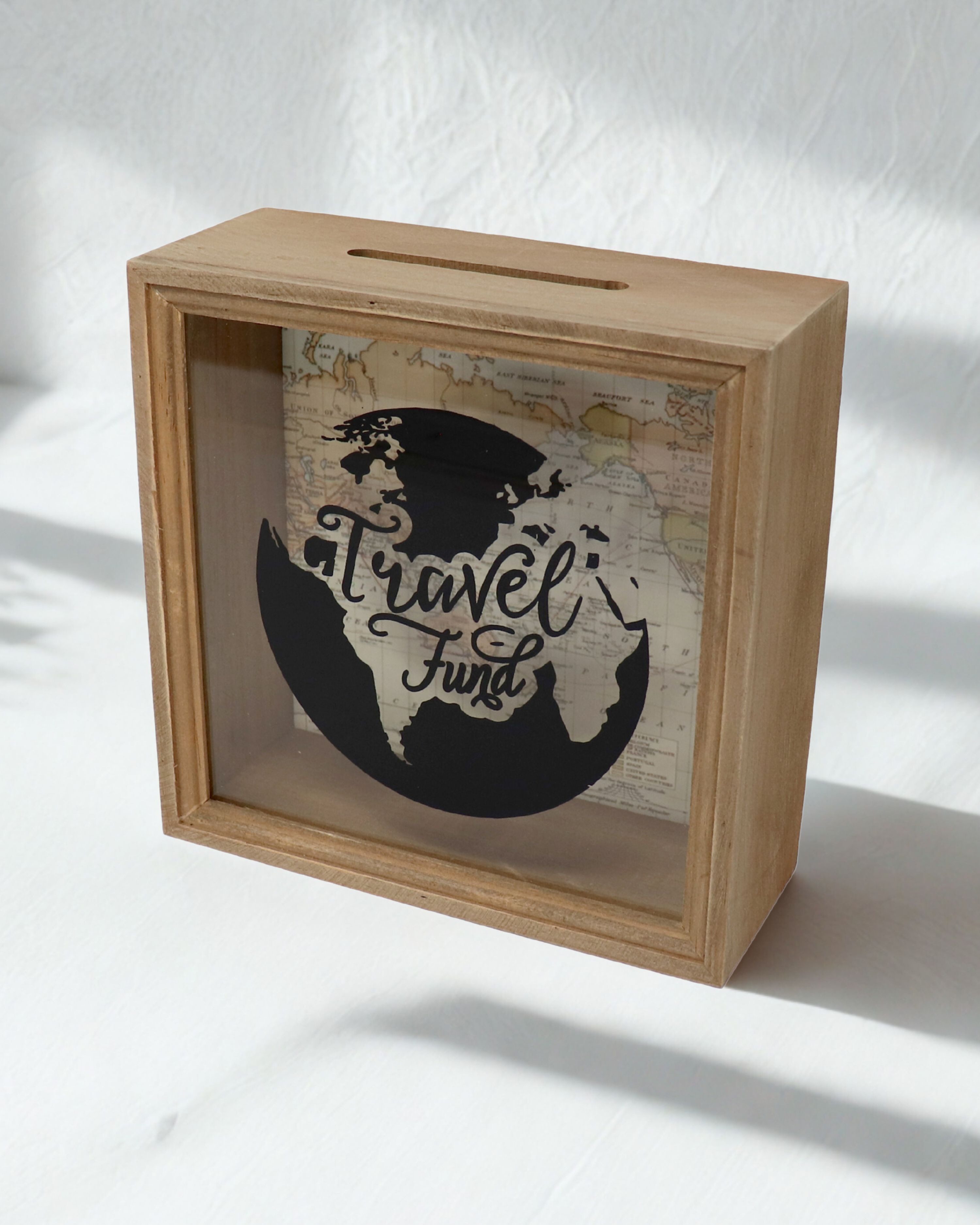 Spardose Spardose Bilderrahmen Travel Fund