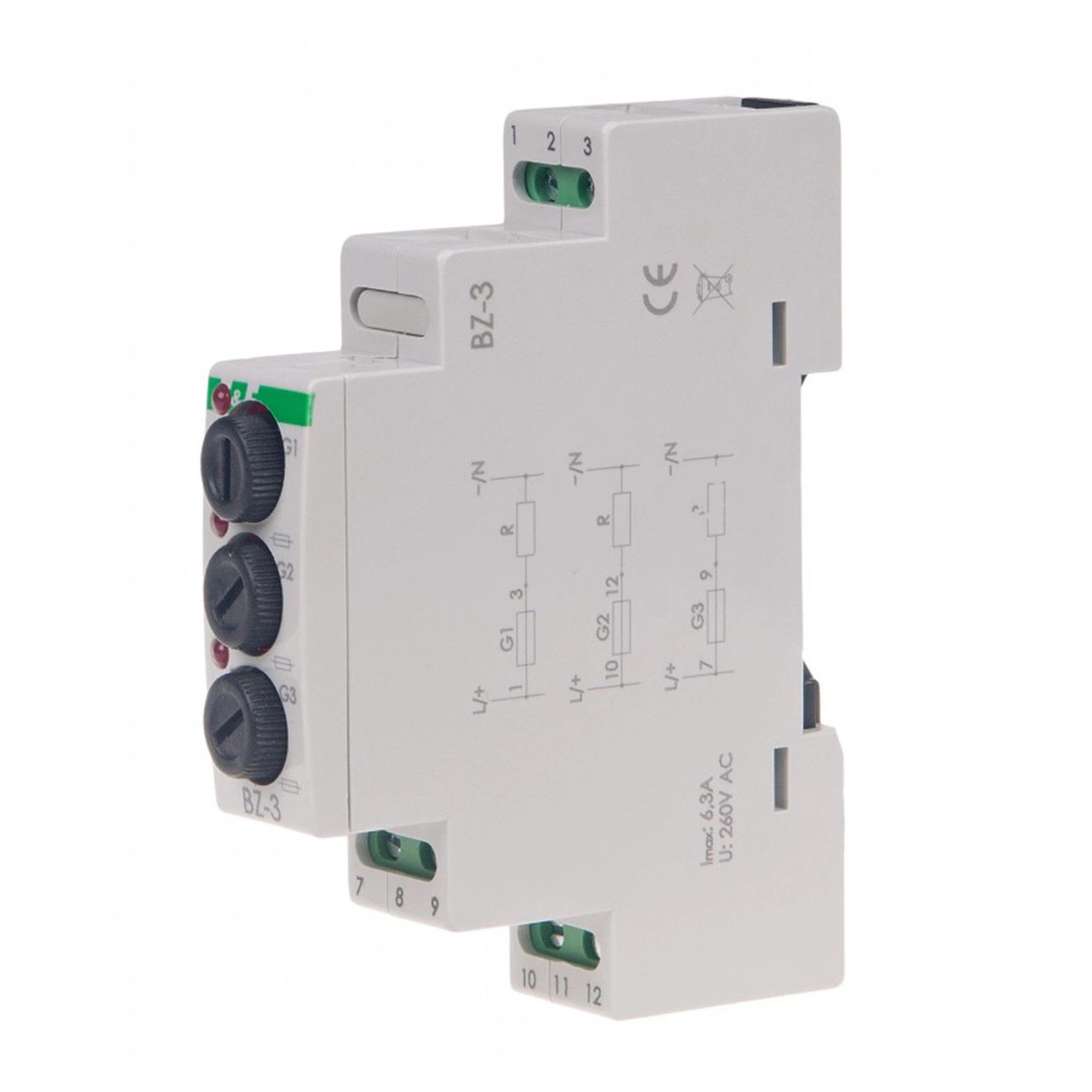 F&F Entfernungsmesser-Adapter F&F BZ-3 Überspannungsschutz 250 V – Modul für DIN-Schienenmontage, (1-tlg)