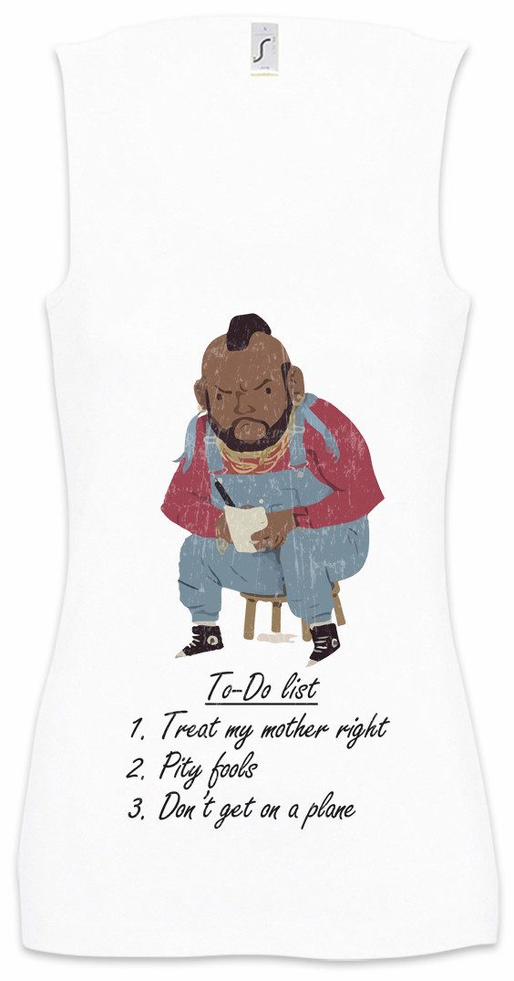 Tanktop Ba To-Do List Ärmelloses Damen T-Shirt The A Murdock B. A. Team