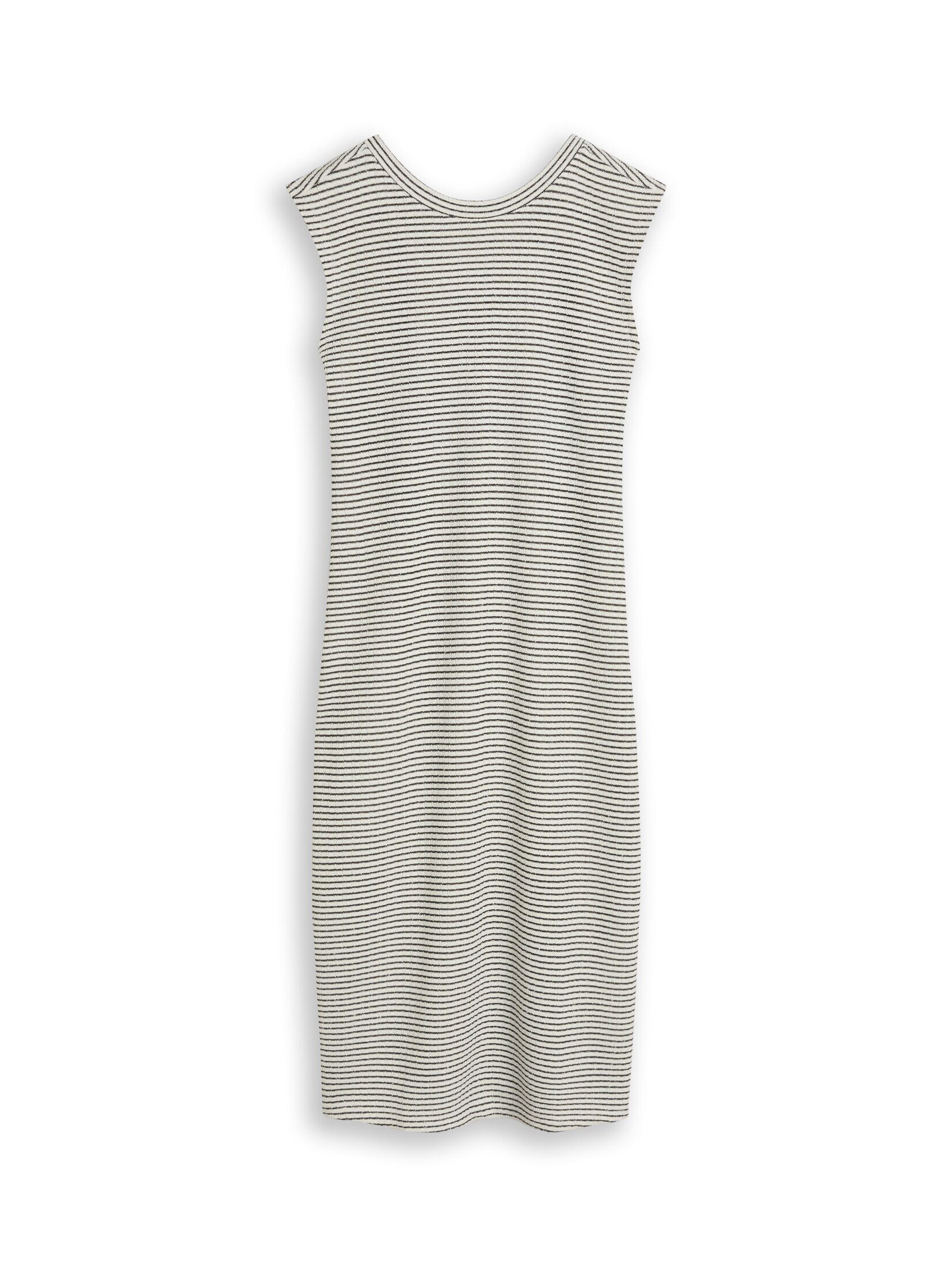TOM TAILOR Denim Sommerkleid Kleider & Jumpsuits Fitted Jacquard Midi-Kleid