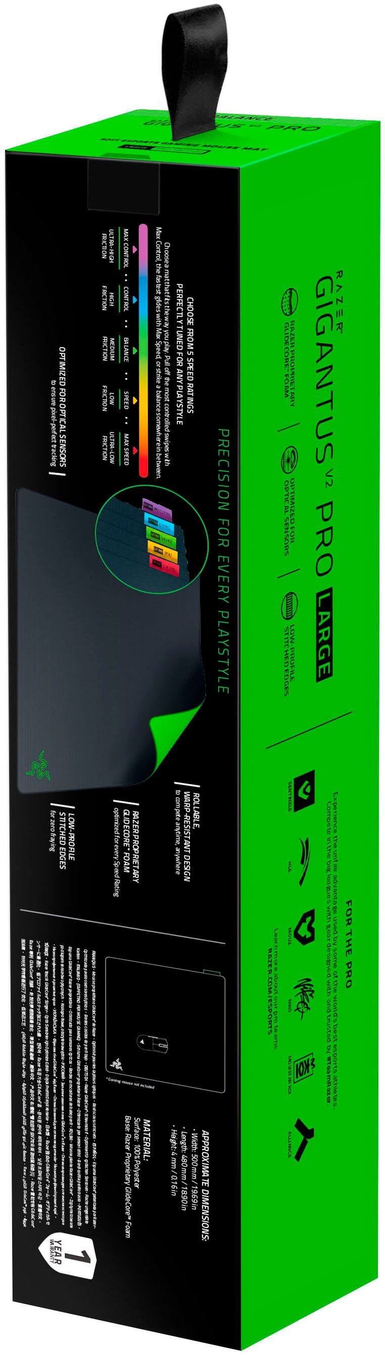 RAZER Gaming Mauspad Gigantus V2 Pro - Balance – Bild 4 von 4