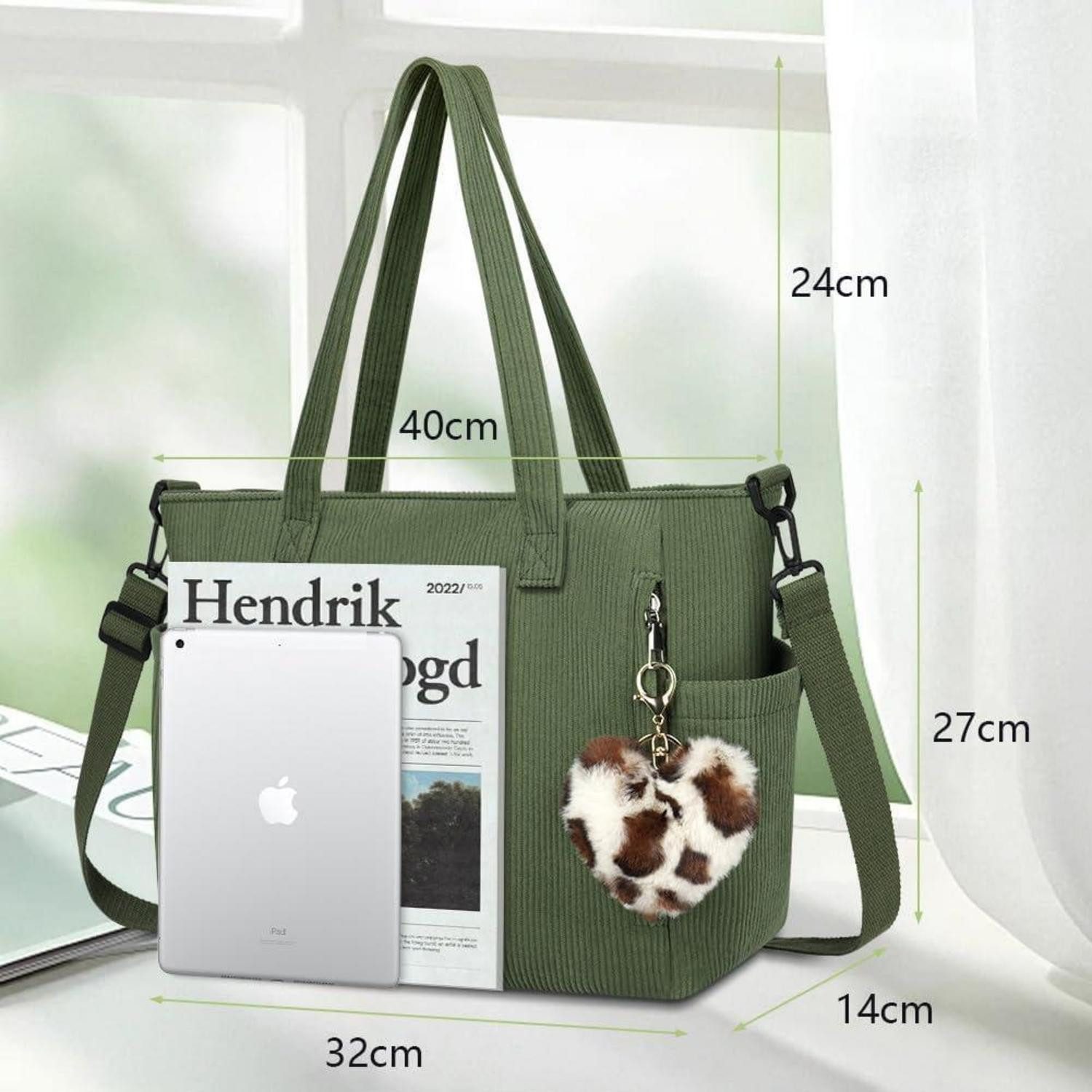 LuxusKollektion Handtasche Damen Kord Groß Handtasche günstig online kaufen