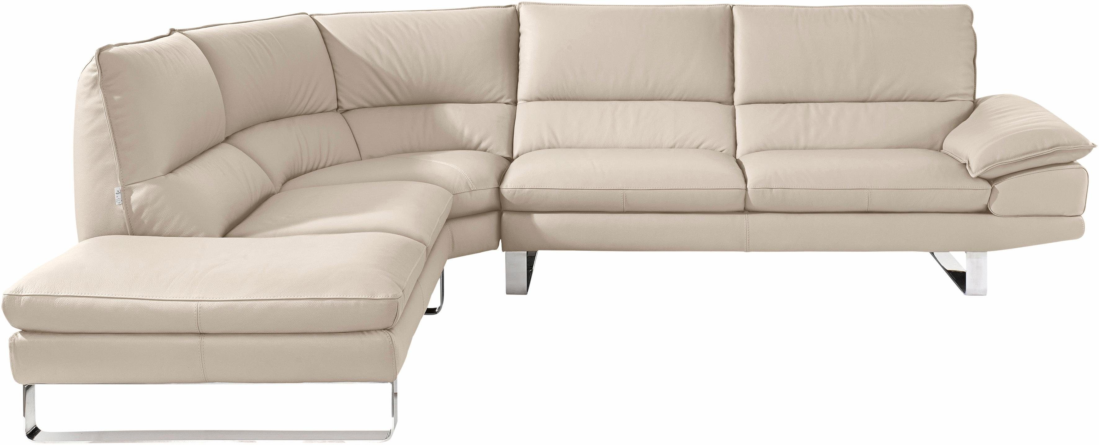 CALIA ITALIA Ecksofa Dave, italienisches Designsofa mit erstklassigem Sitzkomfort, L-Form, mit tollen Lederbezügen