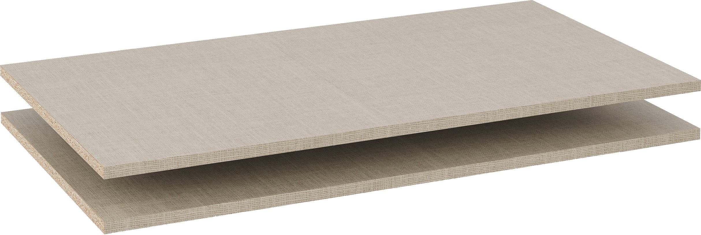 rauch Einlegeboden Zubehör für Rauch-Schwebetürenschränke ORANGE, 2er-Set Breite 88 cm, Tiefe 48 cm