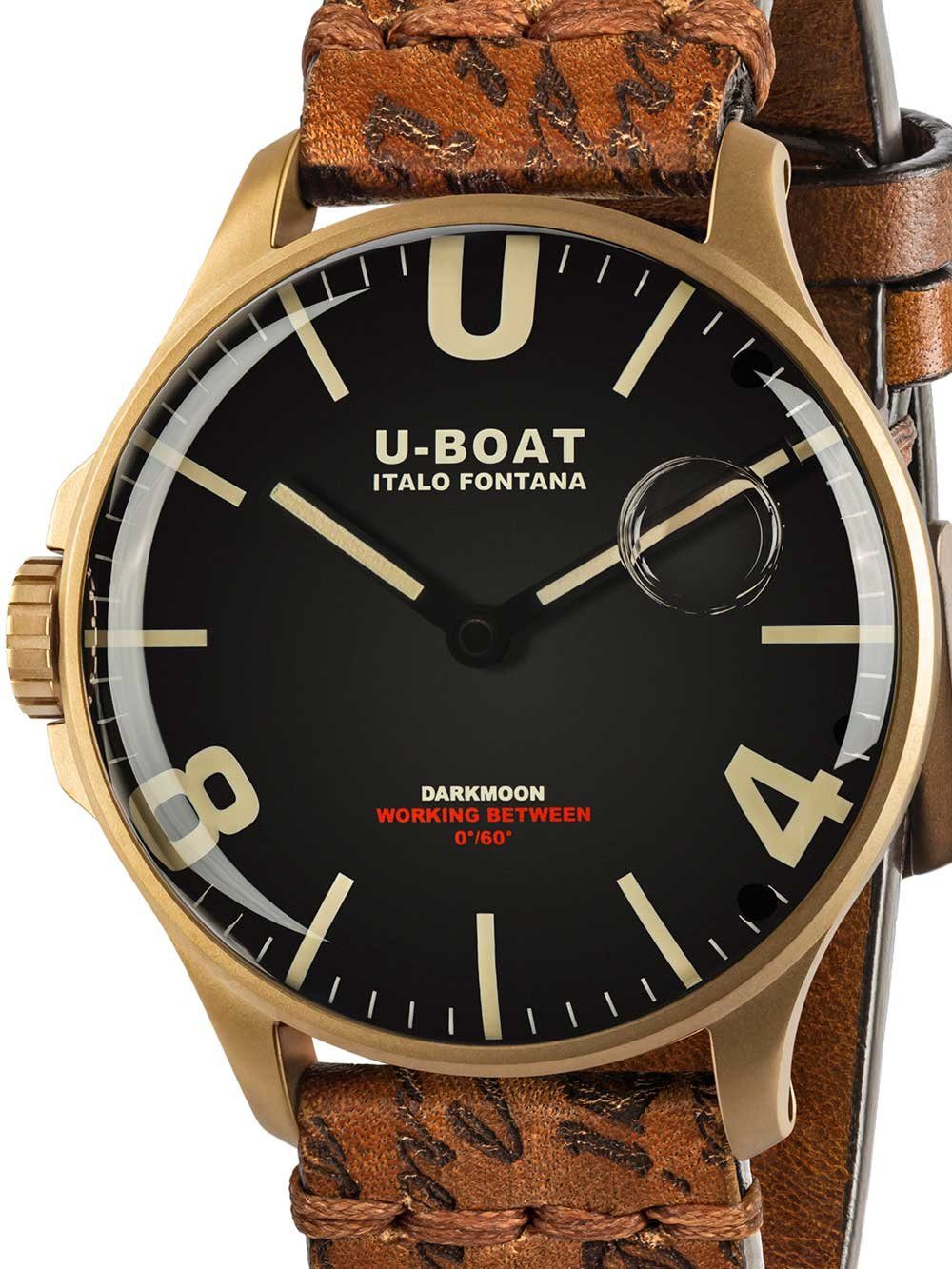 U-Boat Quarzuhr U-Boat 8467/B Darkmoon Herrenuhr 44mm IP Bronze 5A