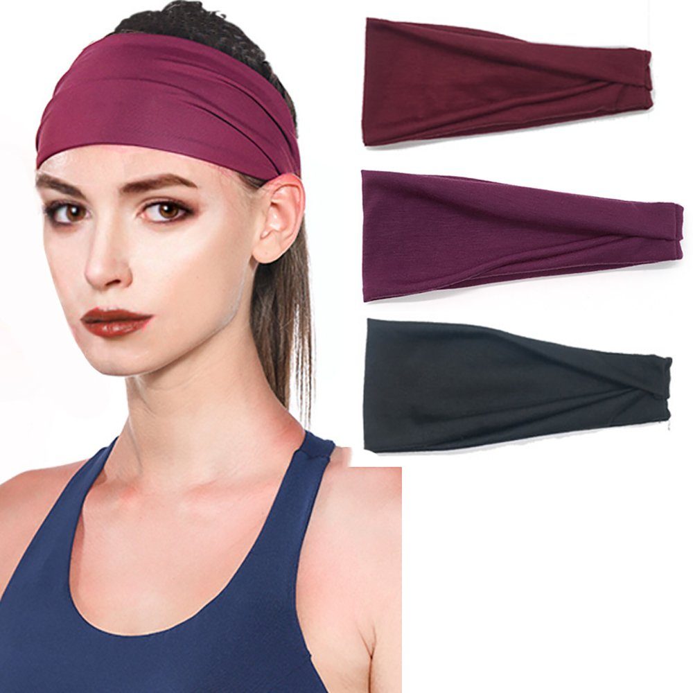 Leway Haarband »3 Damen Stirnband Sport Elastische Baumwolle Breites  Stirnband Yoga Haarbänder Sommer Bandana« online kaufen | OTTO