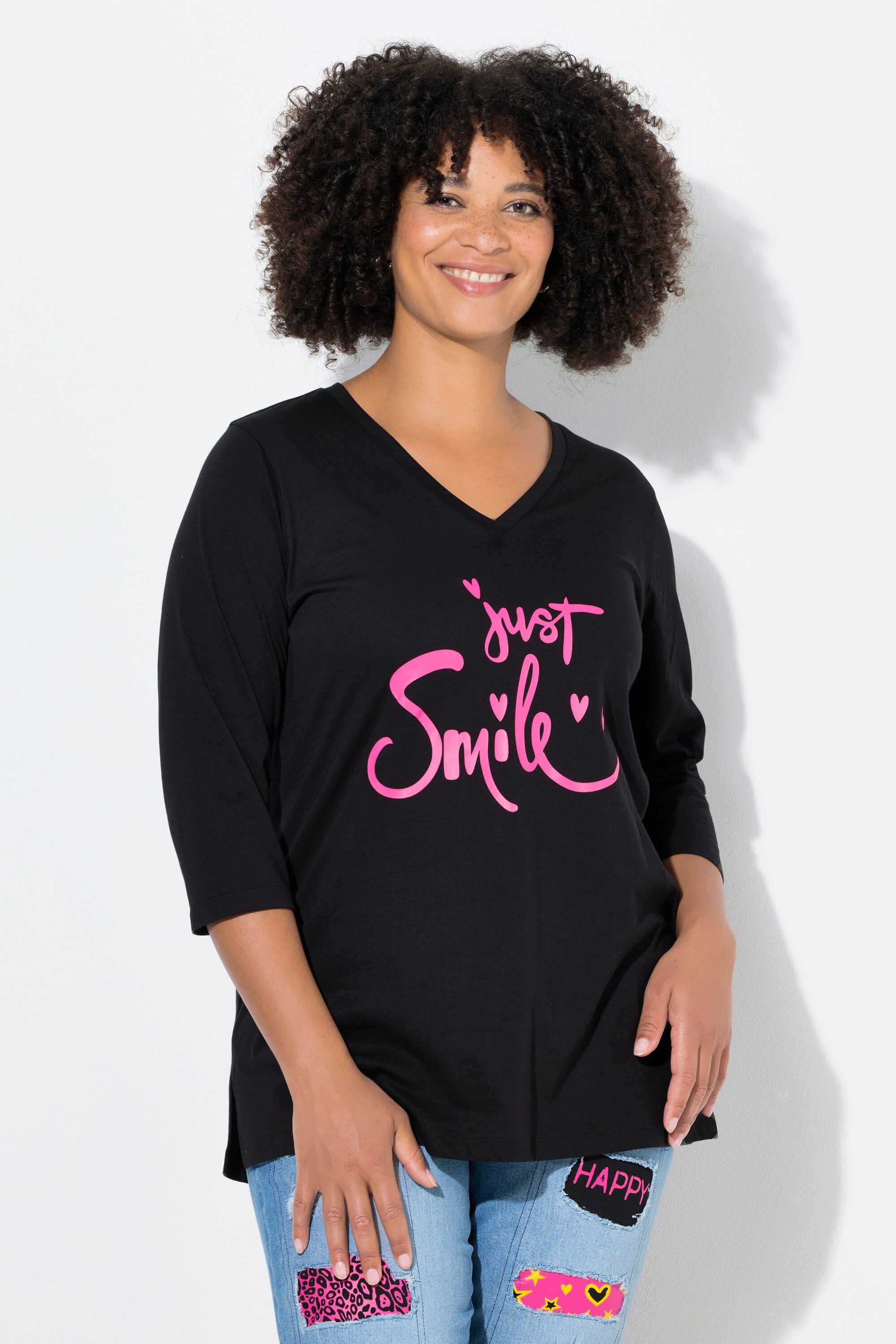 Angel of Style T-Shirt T-Shirt bequeme Passform Schriftzug günstig online kaufen