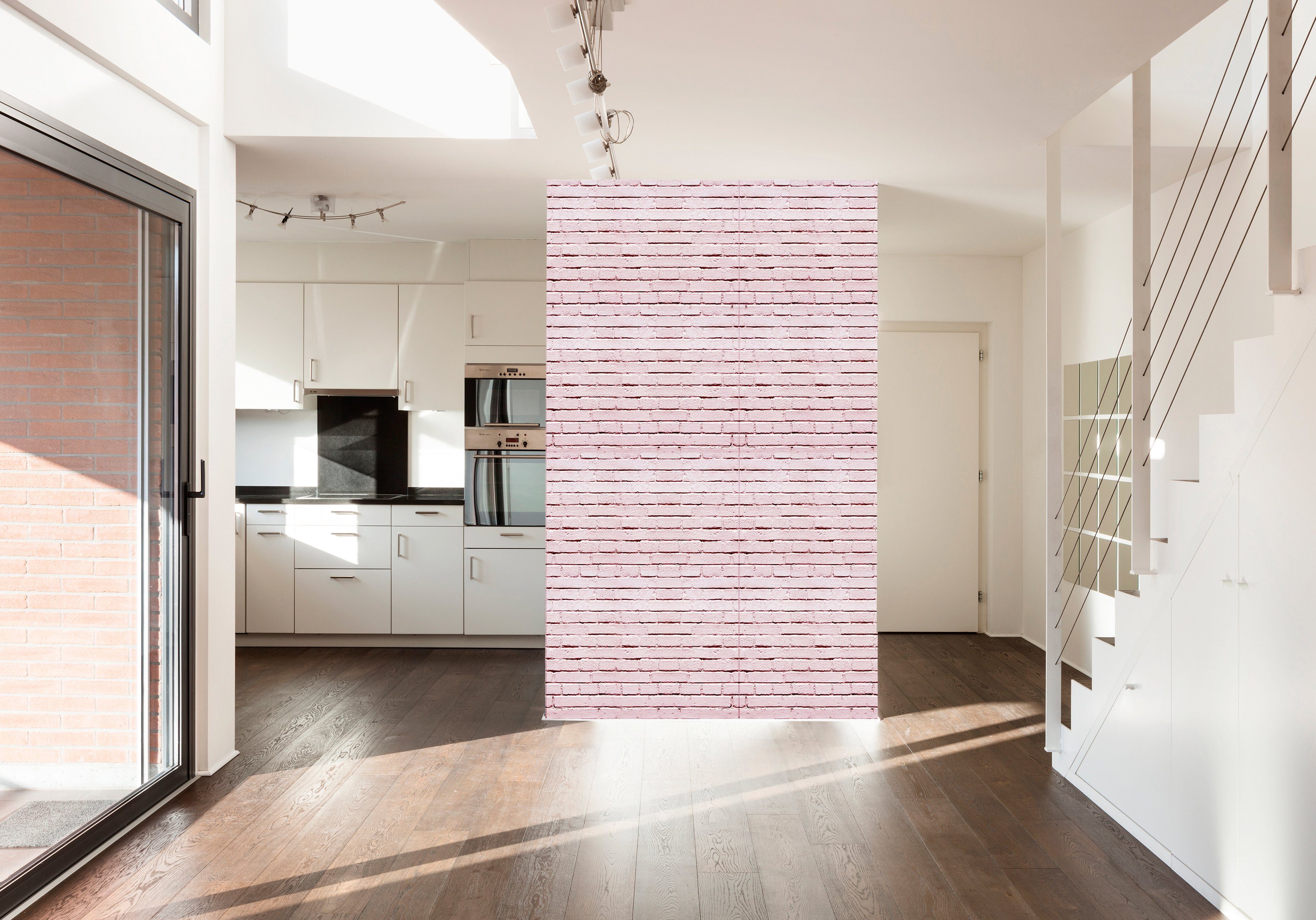 queence Vinyltapete Eardesho, glatt, Steinoptik, 90x250cm, selbstklebend, kinderleichte Anbringung, Sticker