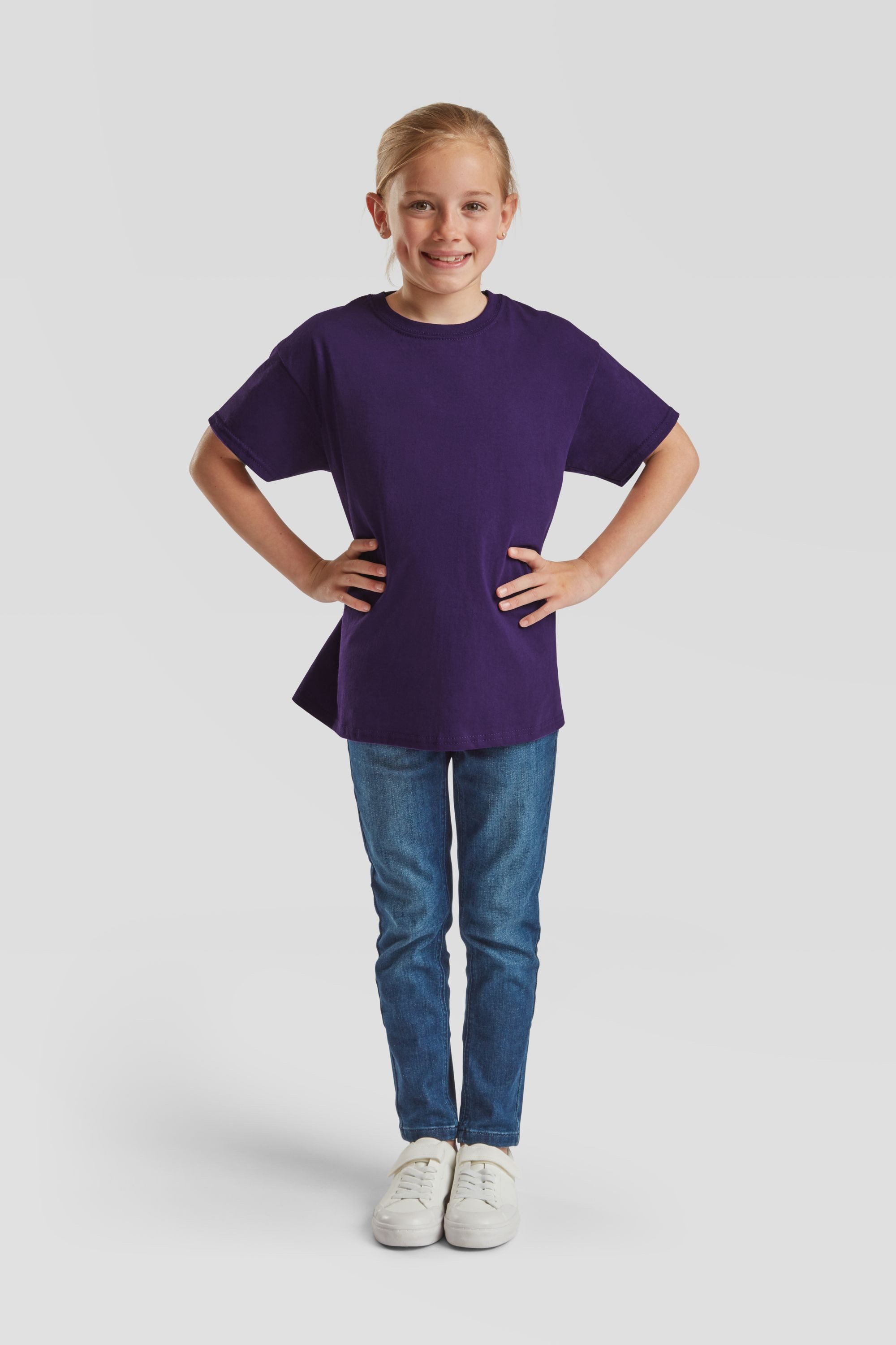 Fruit of the Loom Rundhalsshirt Fruit of the Loom Valueweight T Kids