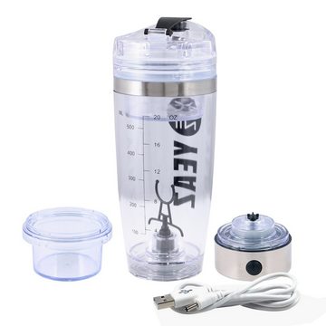 YEAZ Protein Shaker CYCLONE PRO elektrischer mixer usb 600ml, Kunststoff, Elektrischer Protein Mixer - aufladbar über USB