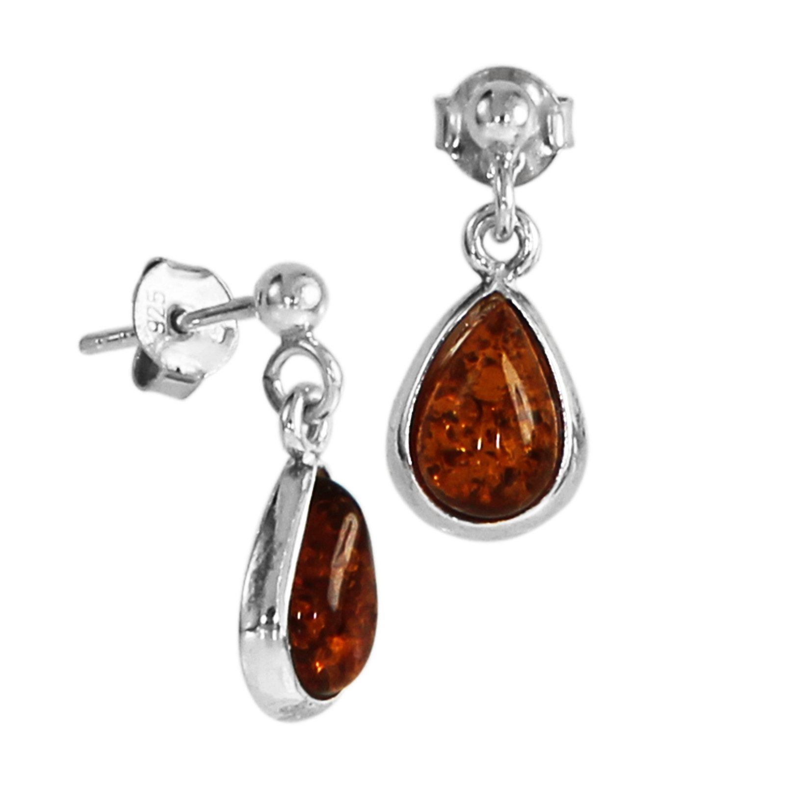Paar Ohrhänger Ostsee-Schmuck Ohrhänger Classic 9 x 6 mm